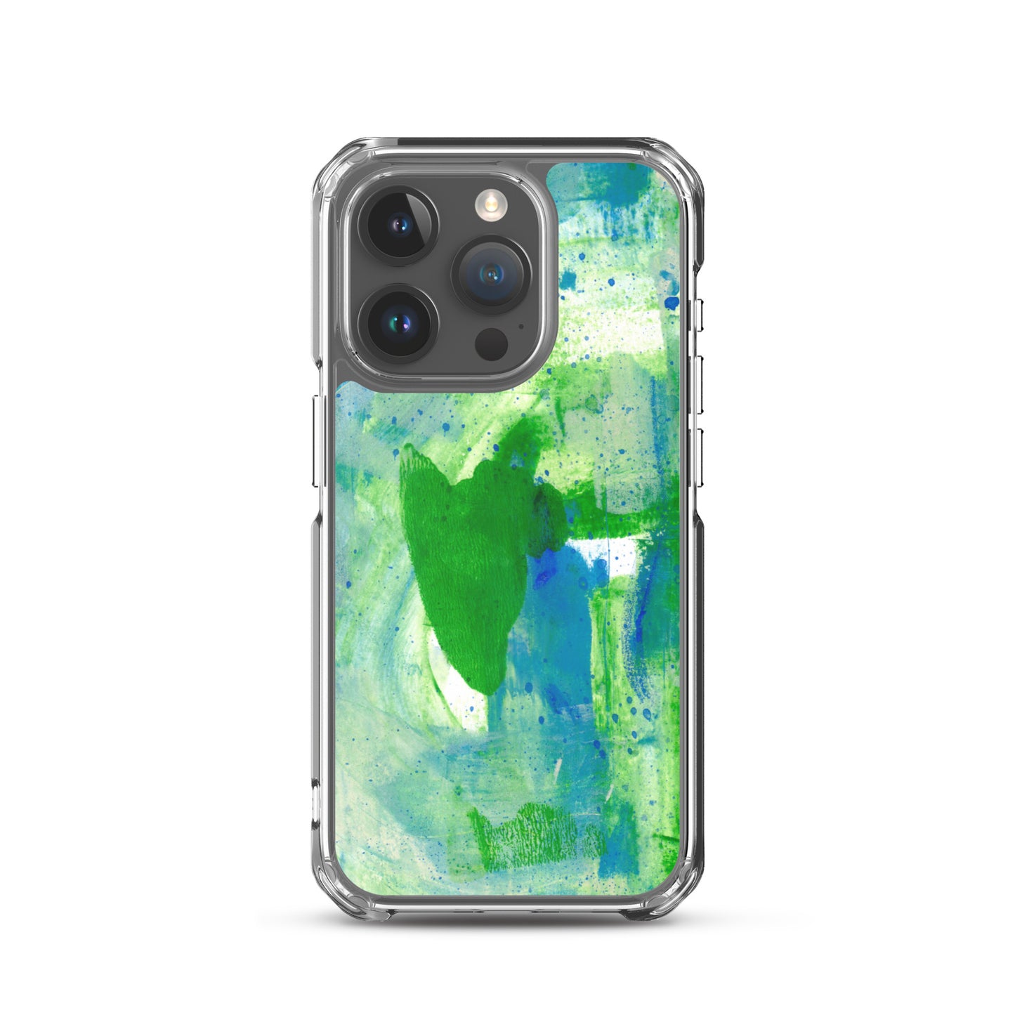 Green Mist Clear Case for iPhone® - Aquamarine Design - Artistic Gifts for Women - Art by Artist Tania Herrera from Aquamarine Design Studio