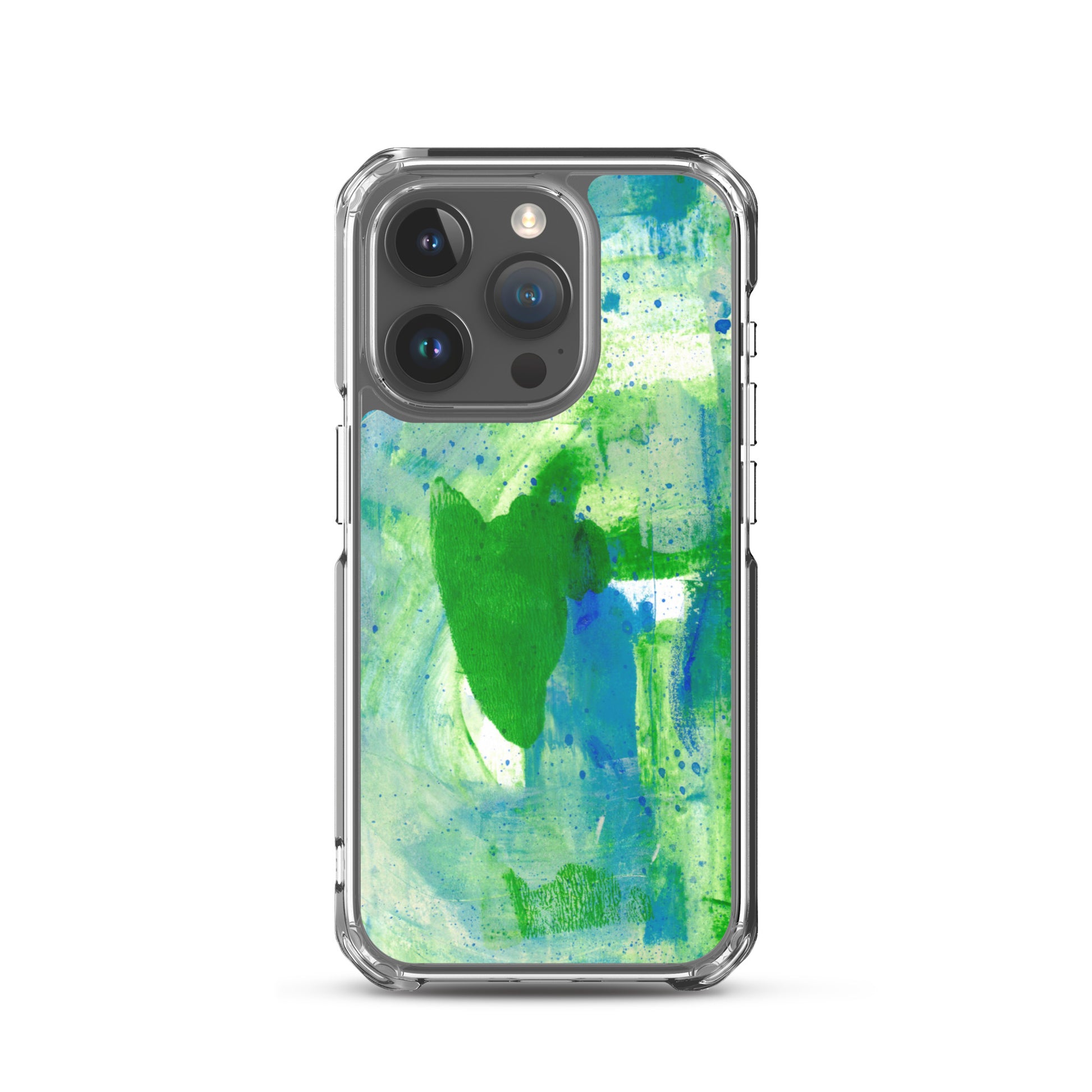 Green Mist Clear Case for iPhone® - Aquamarine Design - Artistic Gifts for Women - Art by Artist Tania Herrera from Aquamarine Design Studio