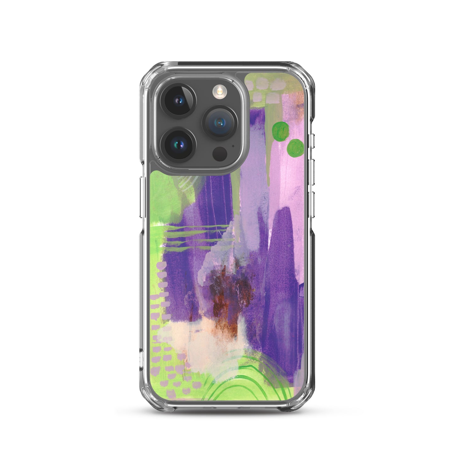 Purple Abstract II Clear Case for iPhone® - Aquamarine Design - Artistic Gifts for Women - Art by Artist Tania Herrera from Aquamarine Design Studio