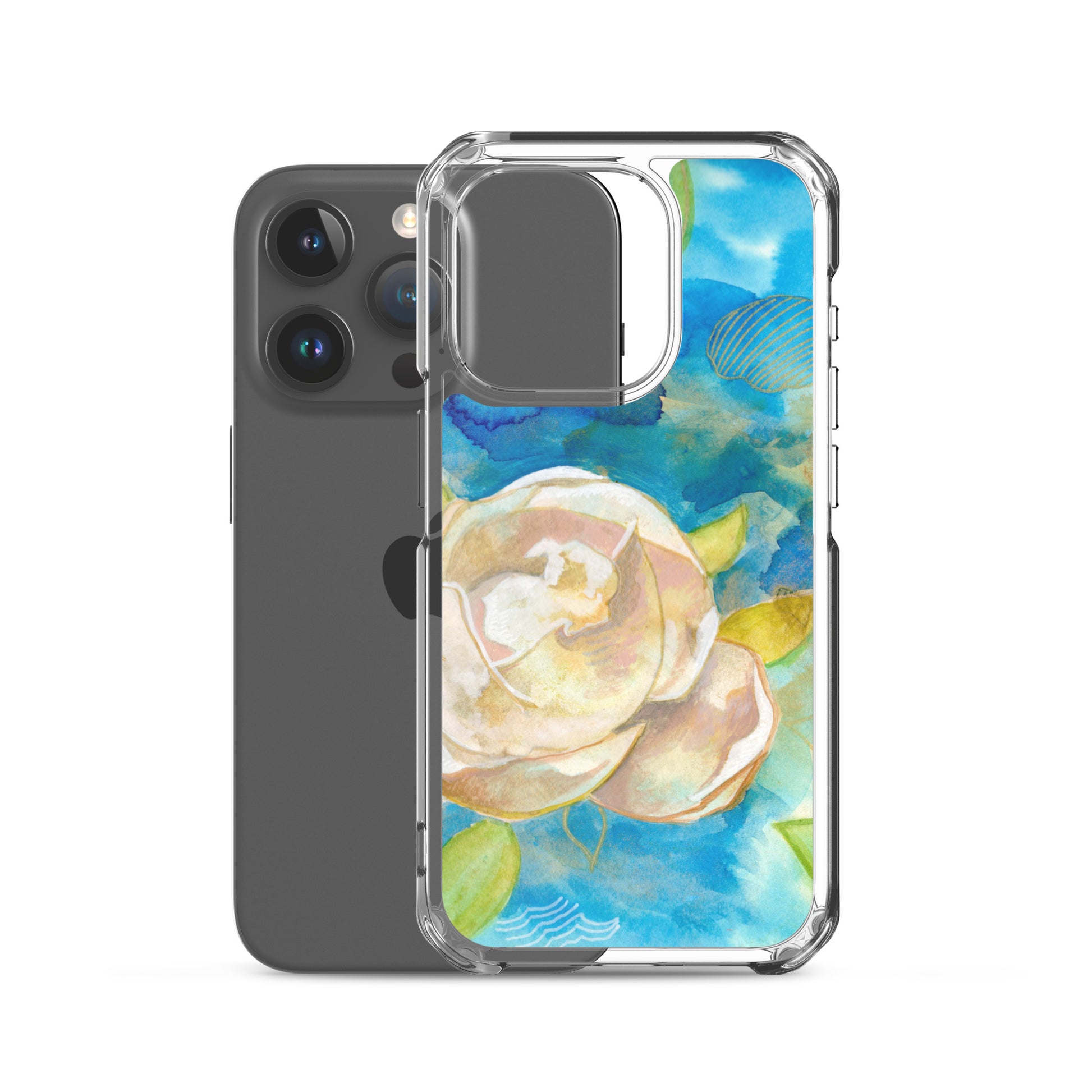 Clear Case for iPhone® - Aquamarine Design - Artistic Gifts for Women - Art by Artist Tania Herrera from Aquamarine Design Studio