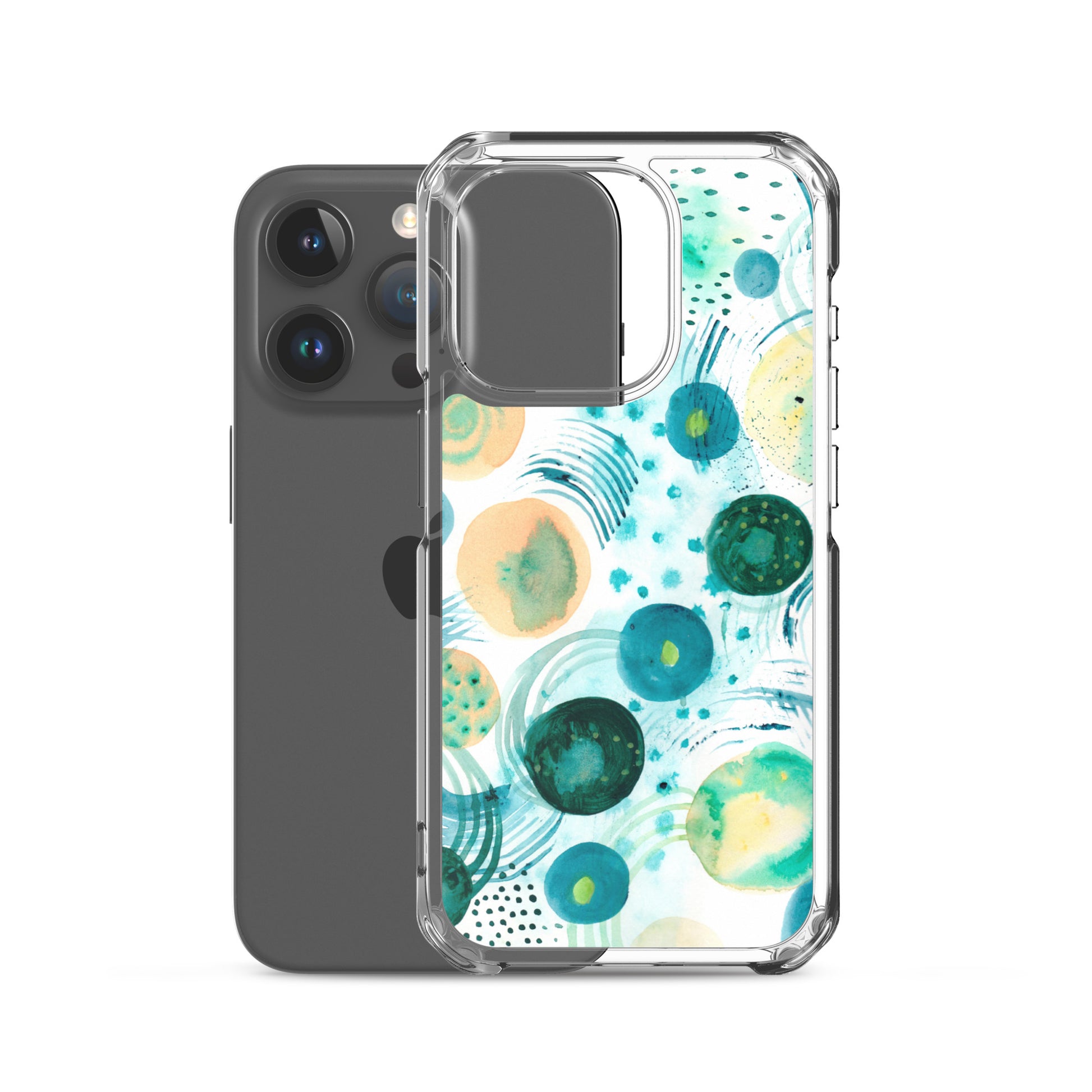 Geometrical Design Clear Case for iPhone® - Aquamarine Design - Artistic Gifts for Women - Art by Artist Tania Herrera from Aquamarine Design Studio
