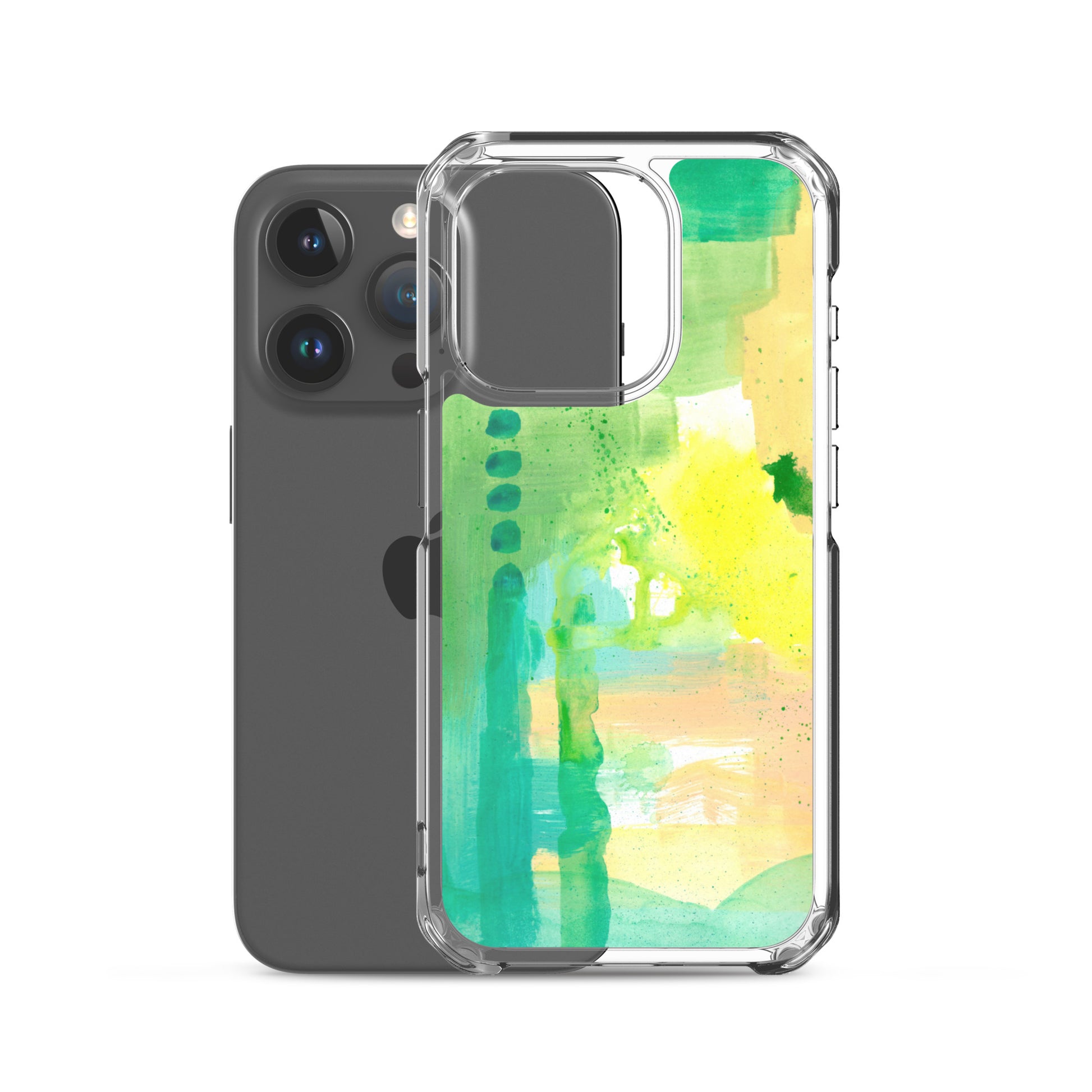 Aqua Abstract Design II Clear Case for iPhone® - Aquamarine Design - Artistic Gifts for Women - Art by Artist Tania Herrera from Aquamarine Design Studio
