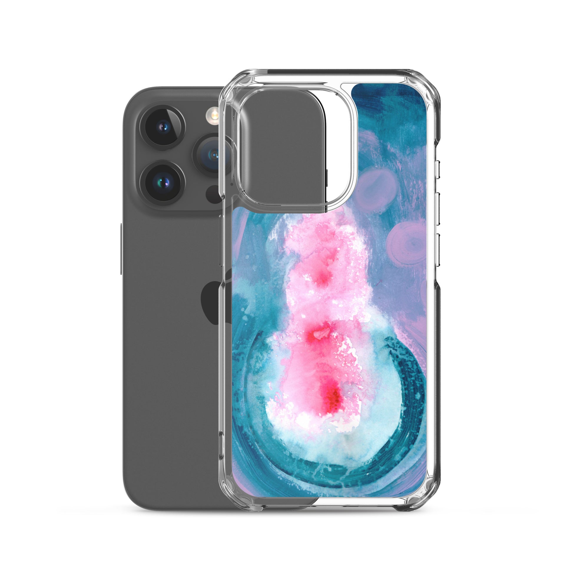 Magical Blue II Clear Case for iPhone® - Aquamarine Design - Artistic Gifts for Women - Art by Artist Tania Herrera from Aquamarine Design Studio