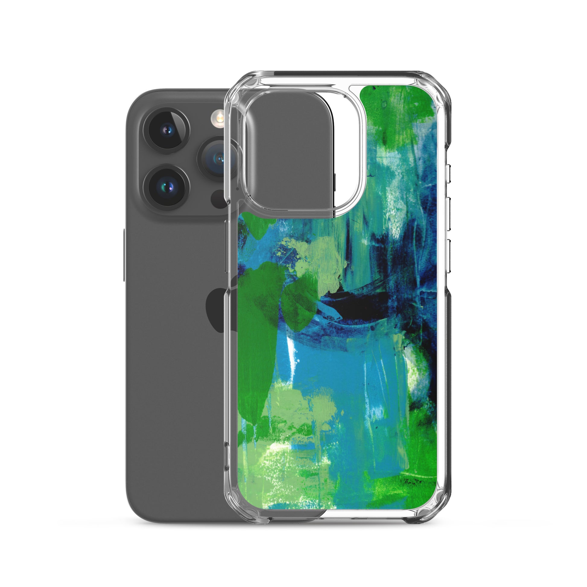 Cool Colors Clear Case for iPhone® - Aquamarine Design - Artistic Gifts for Women - Art by Artist Tania Herrera from Aquamarine Design Studio