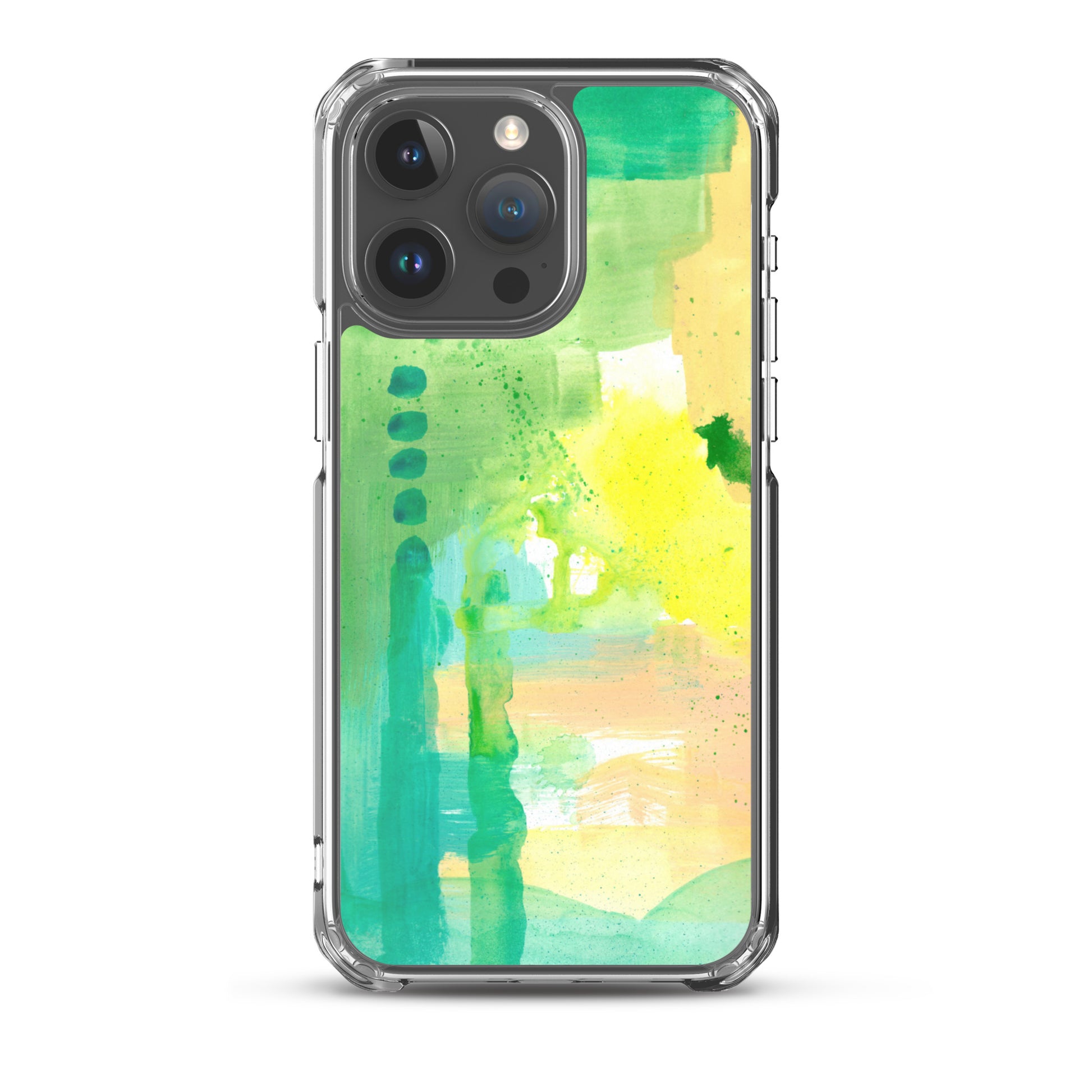 Aqua Abstract Design II Clear Case for iPhone® - Aquamarine Design - Artistic Gifts for Women - Art by Artist Tania Herrera from Aquamarine Design Studio