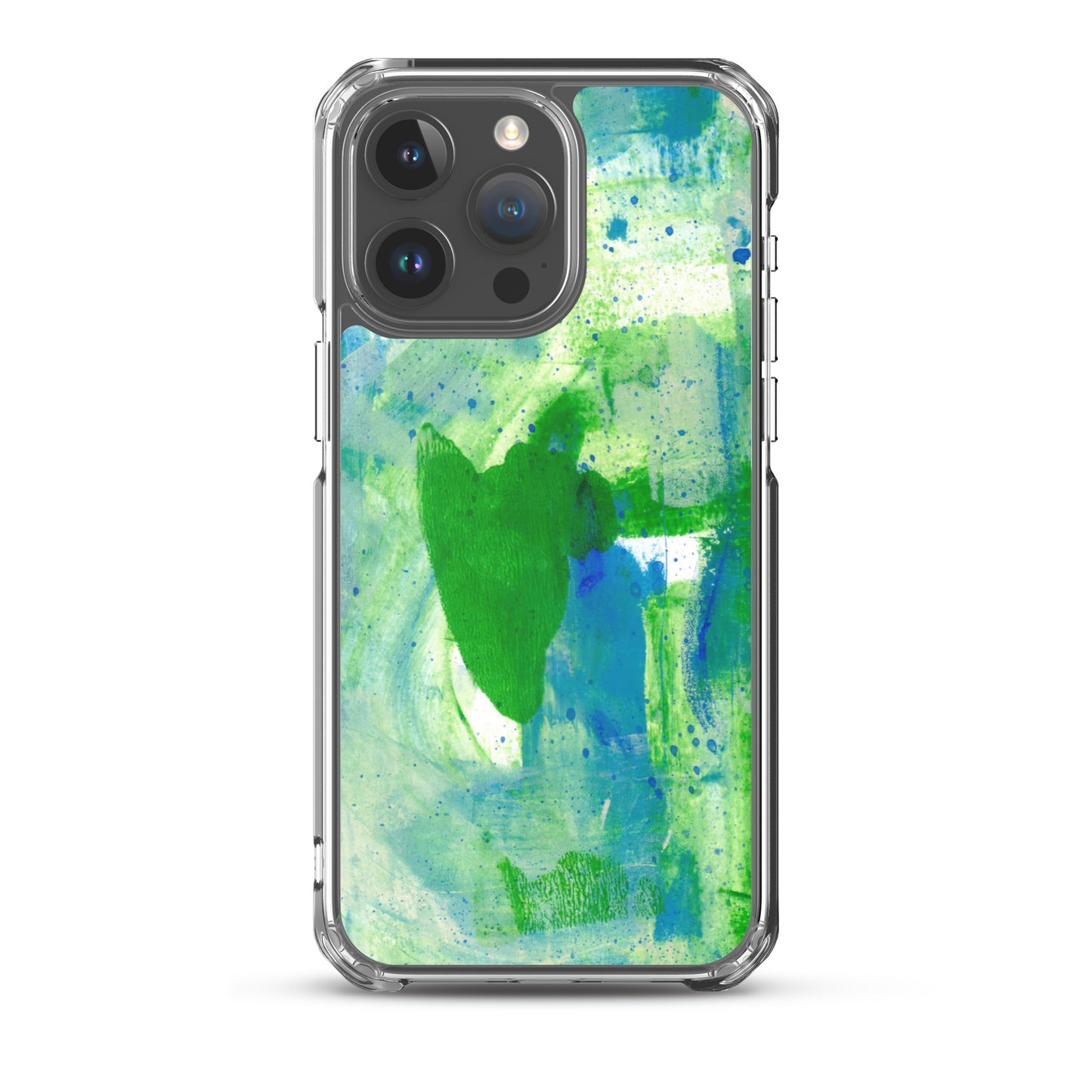 Green Mist Clear Case for iPhone® - Aquamarine Design - Artistic Gifts for Women - Art by Artist Tania Herrera from Aquamarine Design Studio