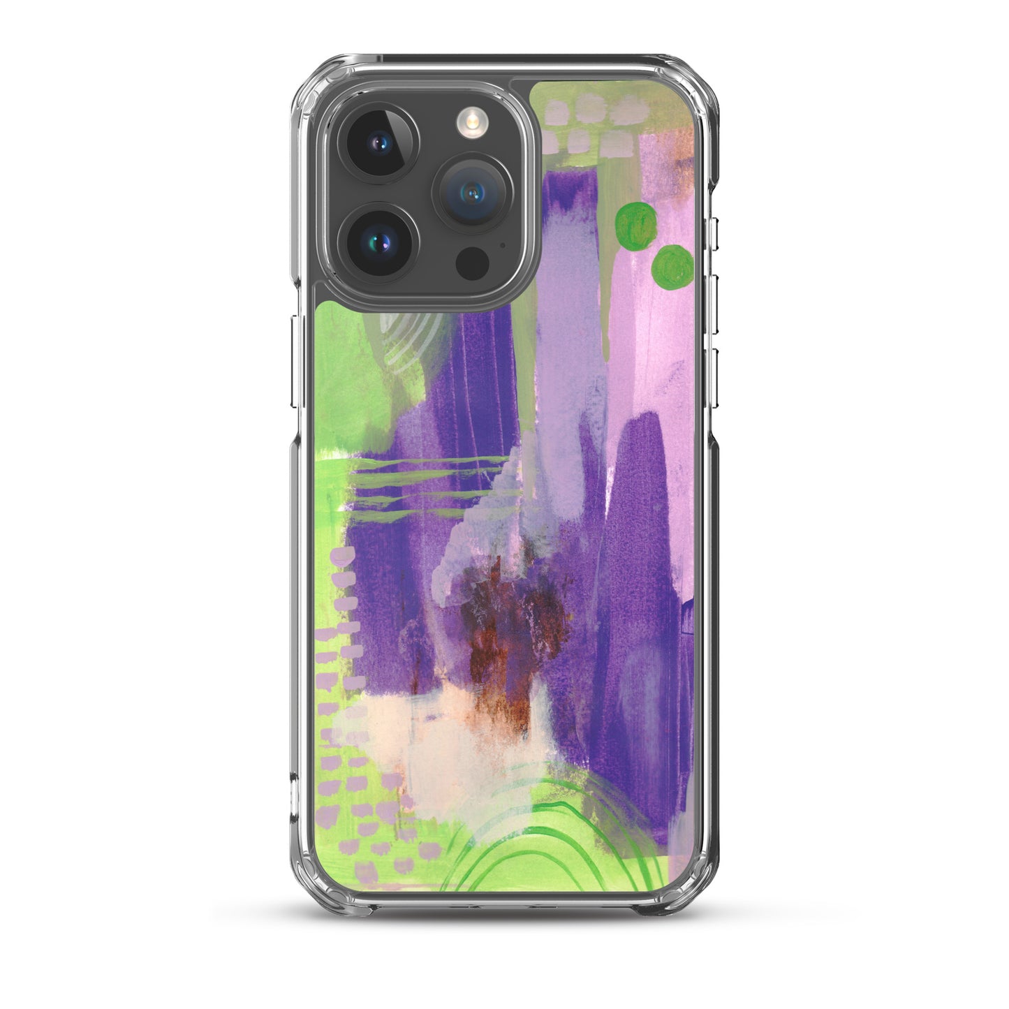 Purple Abstract II Clear Case for iPhone® - Aquamarine Design - Artistic Gifts for Women - Art by Artist Tania Herrera from Aquamarine Design Studio