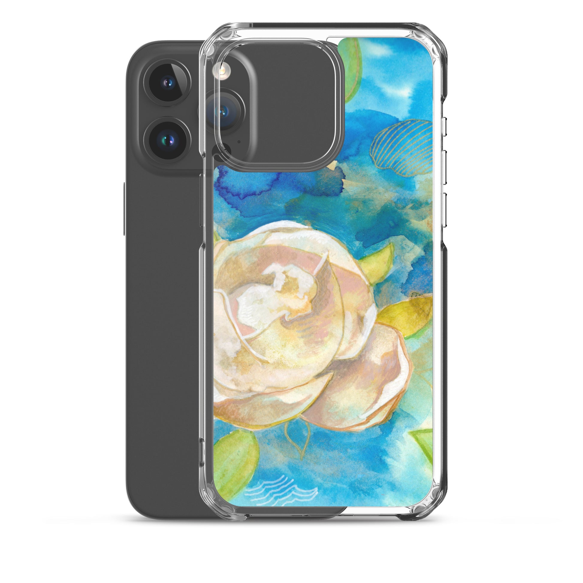 Clear Case for iPhone® - Aquamarine Design - Artistic Gifts for Women - Art by Artist Tania Herrera from Aquamarine Design Studio
