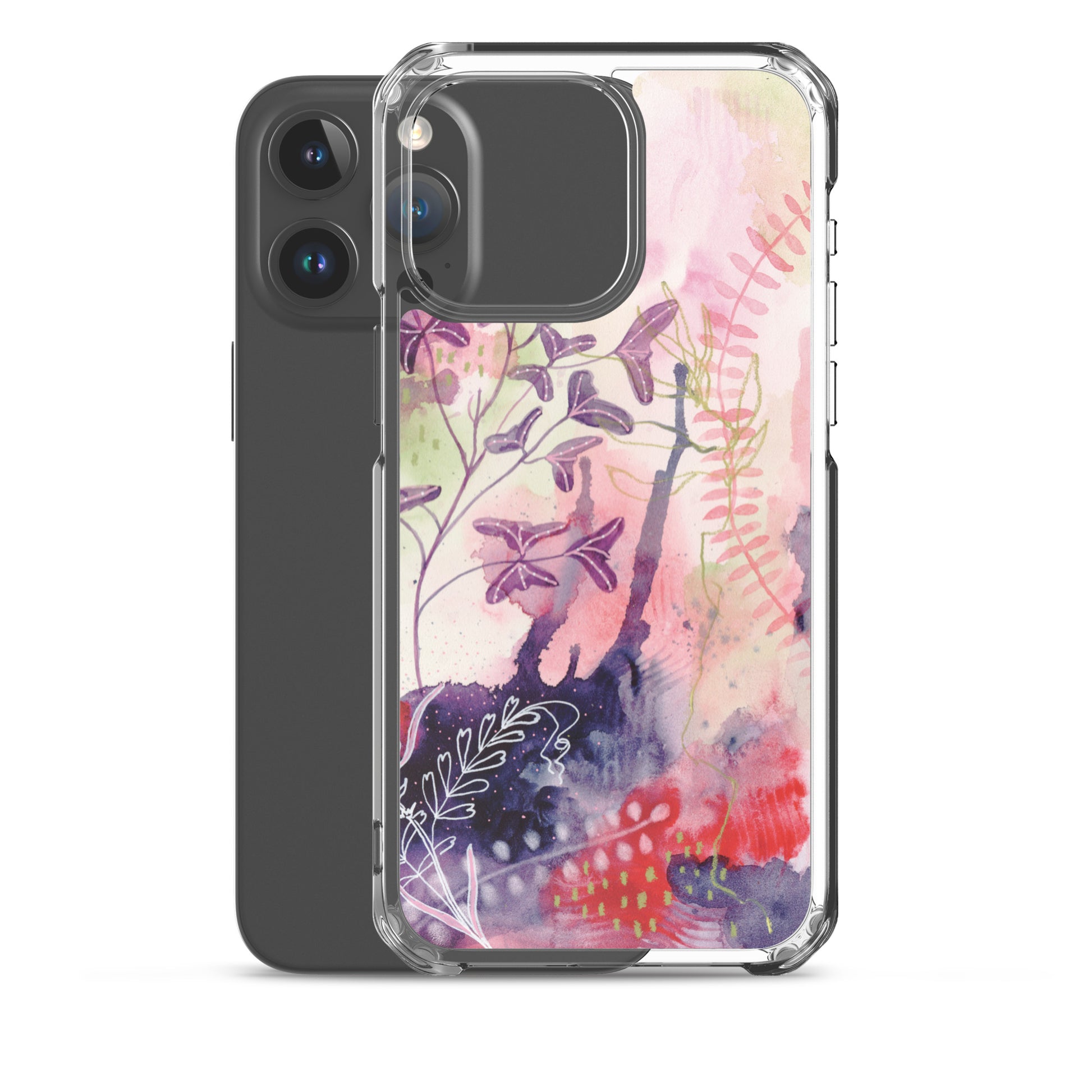 Playful Clear Case for iPhone® - Aquamarine Design - Artistic Gifts for Women - Art by Artist Tania Herrera from Aquamarine Design Studio