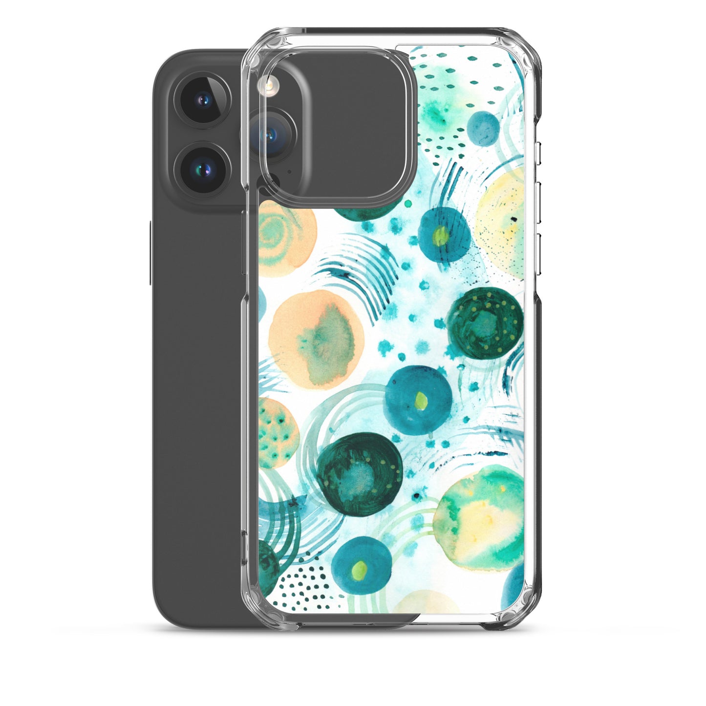 Geometrical Design Clear Case for iPhone® - Aquamarine Design - Artistic Gifts for Women - Art by Artist Tania Herrera from Aquamarine Design Studio