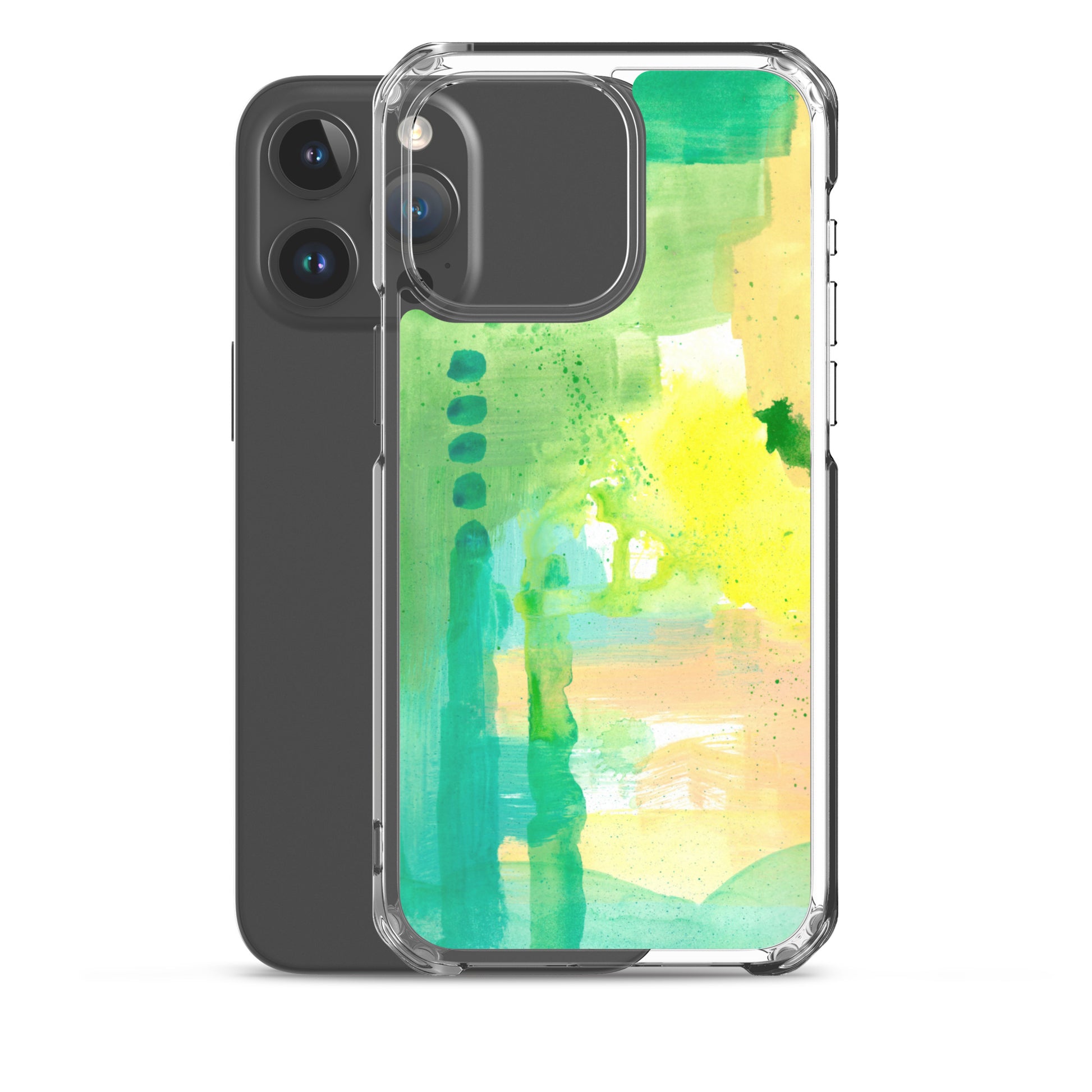 Aqua Abstract Design II Clear Case for iPhone® - Aquamarine Design - Artistic Gifts for Women - Art by Artist Tania Herrera from Aquamarine Design Studio