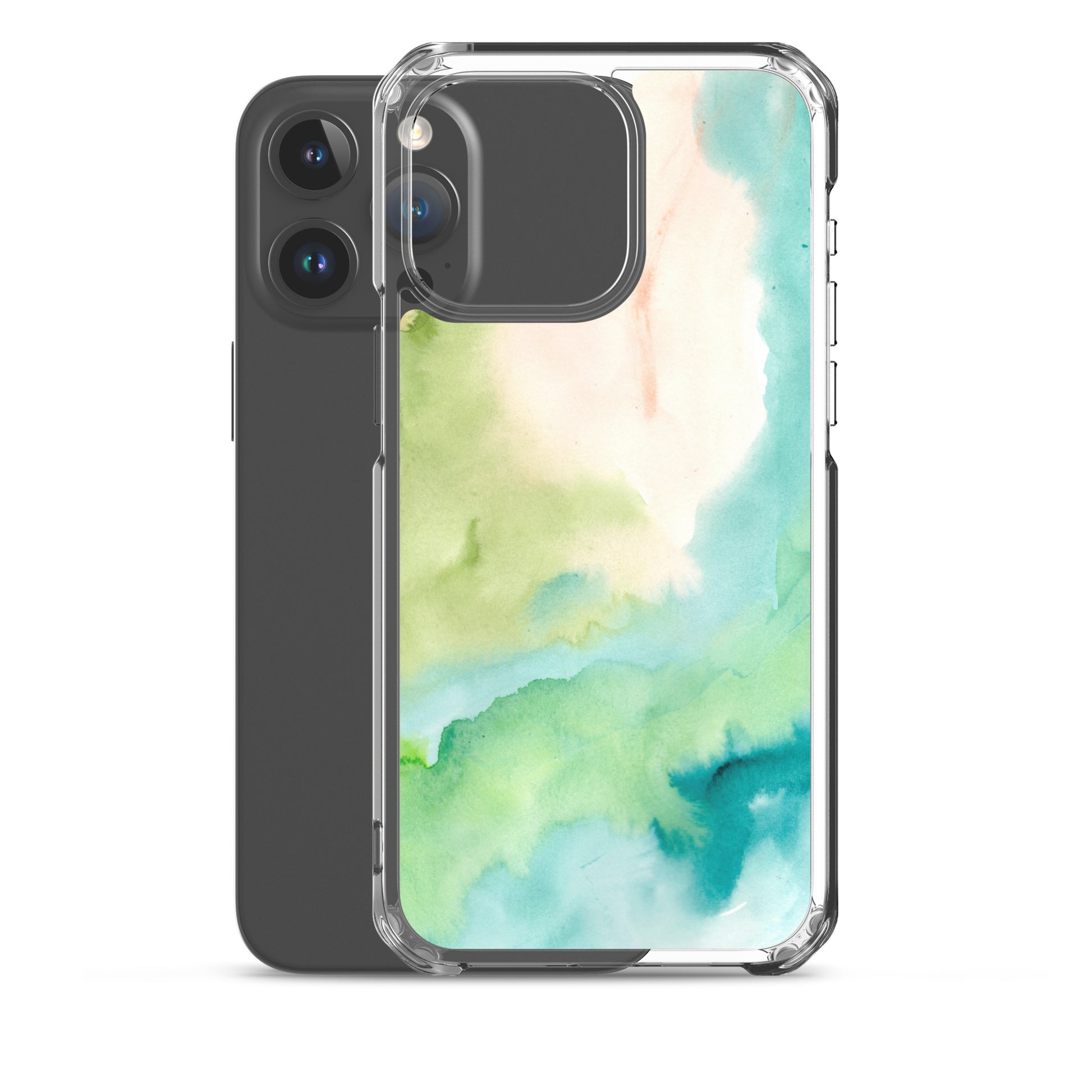 Soft Green Clear Case for iPhone® - Aquamarine Design - Artistic Gifts for Women - Art by Artist Tania Herrera from Aquamarine Design Studio