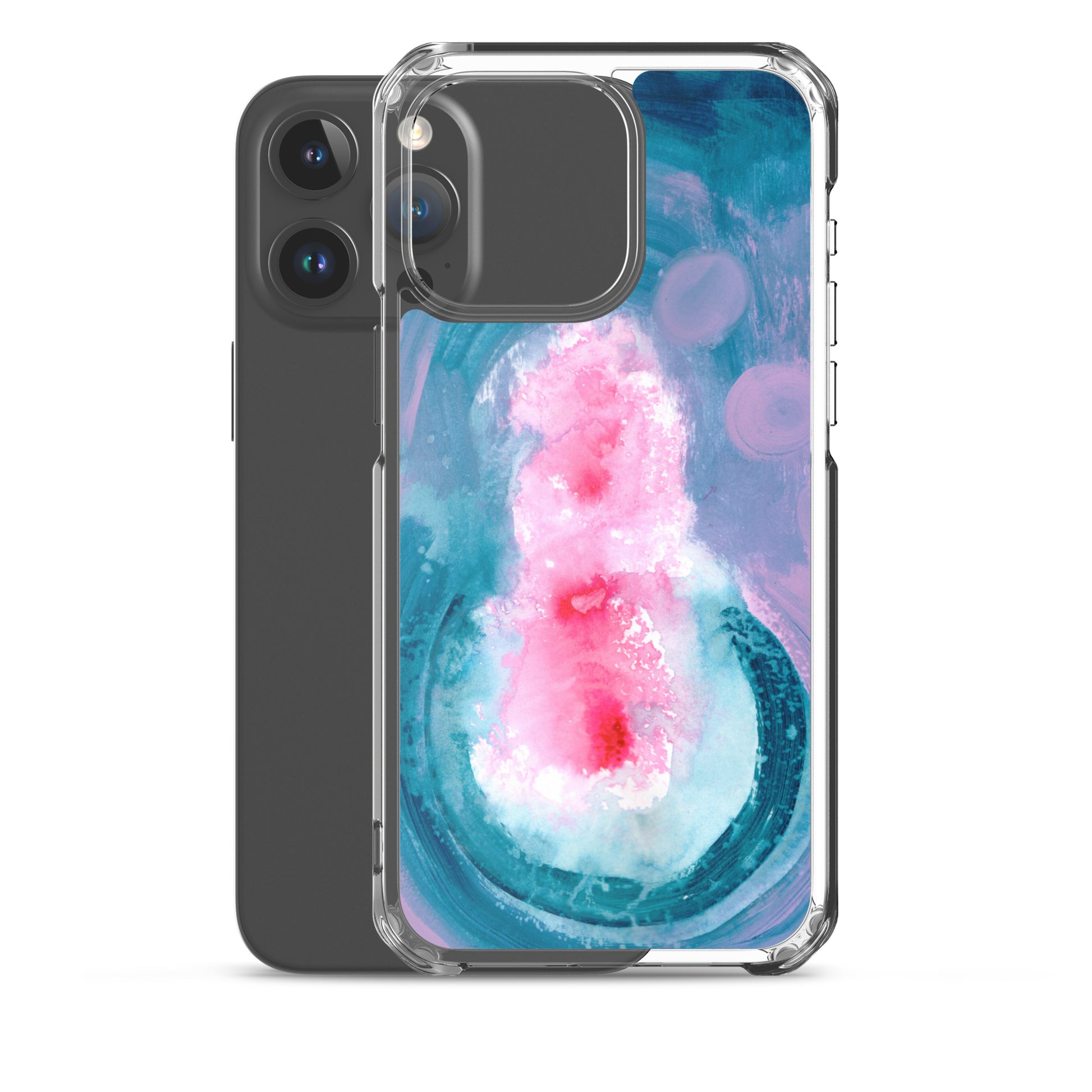 Magical Blue II Clear Case for iPhone® - Aquamarine Design - Artistic Gifts for Women - Art by Artist Tania Herrera from Aquamarine Design Studio