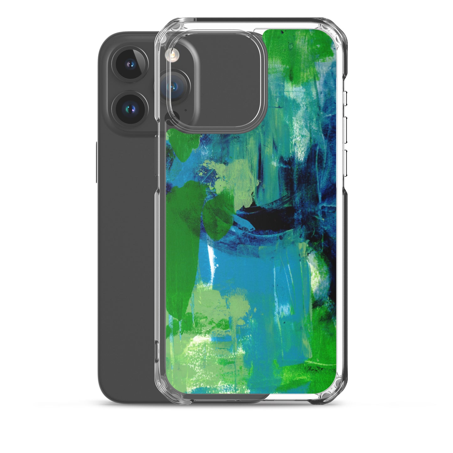 Cool Colors Clear Case for iPhone® - Aquamarine Design - Artistic Gifts for Women - Art by Artist Tania Herrera from Aquamarine Design Studio