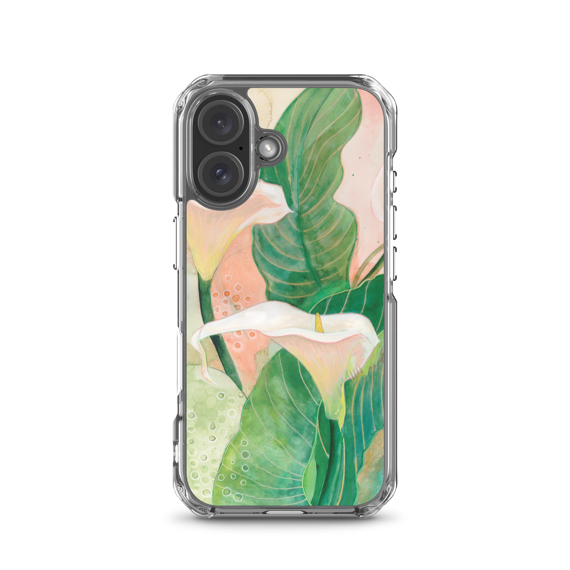 Calla lily Clear Case for iPhone® - Aquamarine Design - Artistic Gifts for Women - Art by Artist Tania Herrera from Aquamarine Design Studio