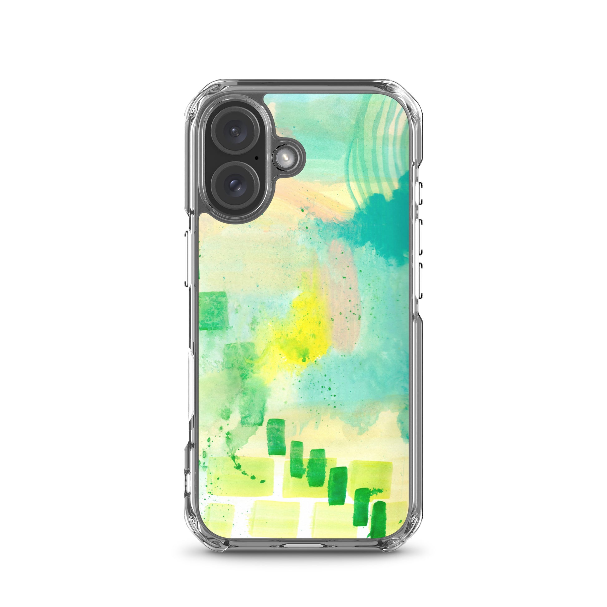 Abstract Aqua Clear Case for iPhone® - Aquamarine Design - Artistic Gifts for Women - Art by Artist Tania Herrera from Aquamarine Design Studio