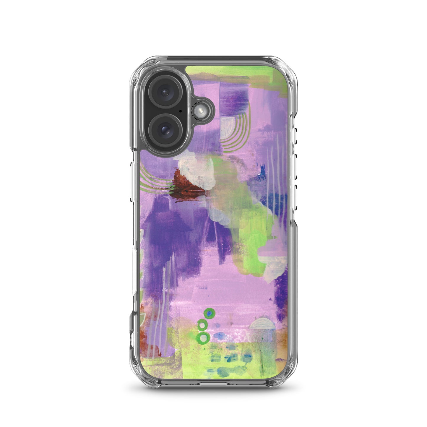 Purple Abstract I Clear Case for iPhone® - Aquamarine Design - Artistic Gifts for Women - Art by Artist Tania Herrera from Aquamarine Design Studio