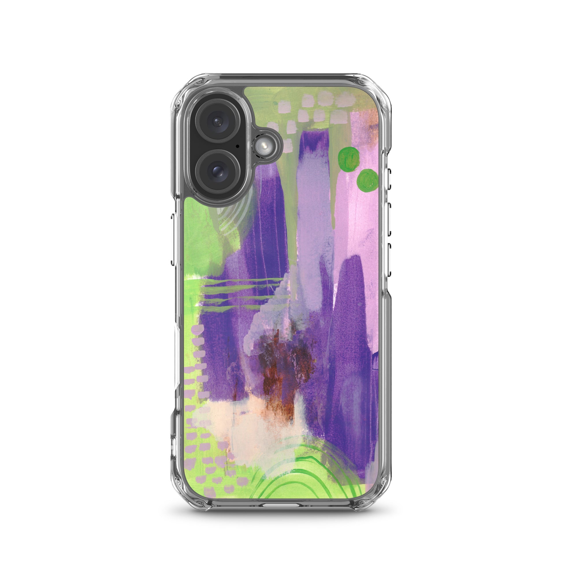 Purple Abstract II Clear Case for iPhone® - Aquamarine Design - Artistic Gifts for Women - Art by Artist Tania Herrera from Aquamarine Design Studio