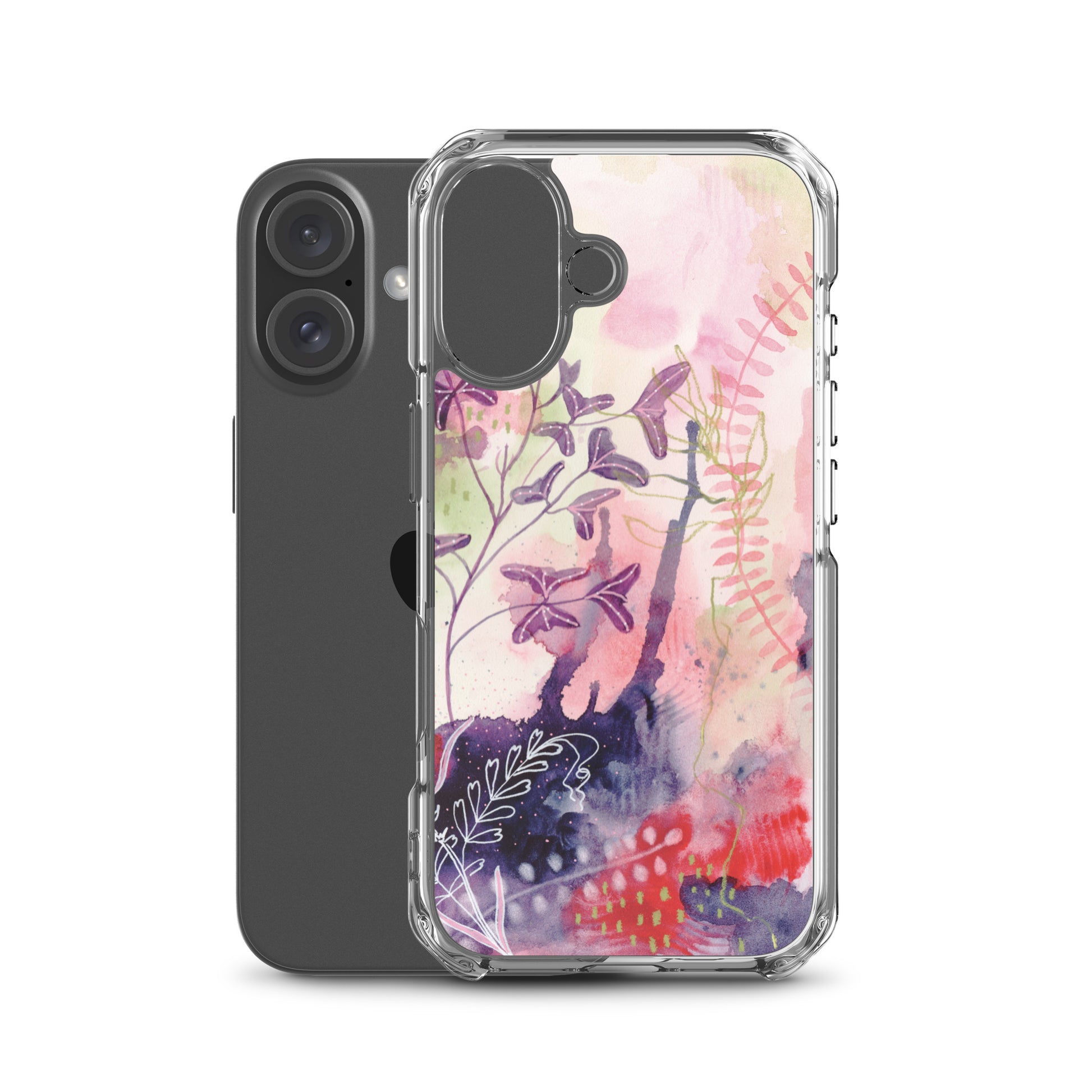 Playful Clear Case for iPhone® - Aquamarine Design - Artistic Gifts for Women - Art by Artist Tania Herrera from Aquamarine Design Studio