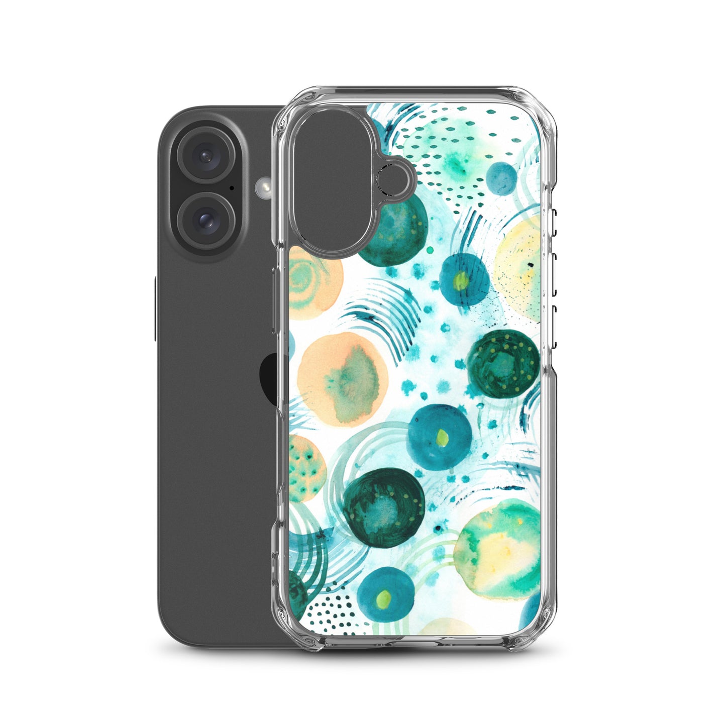 Geometrical Design Clear Case for iPhone® - Aquamarine Design - Artistic Gifts for Women - Art by Artist Tania Herrera from Aquamarine Design Studio