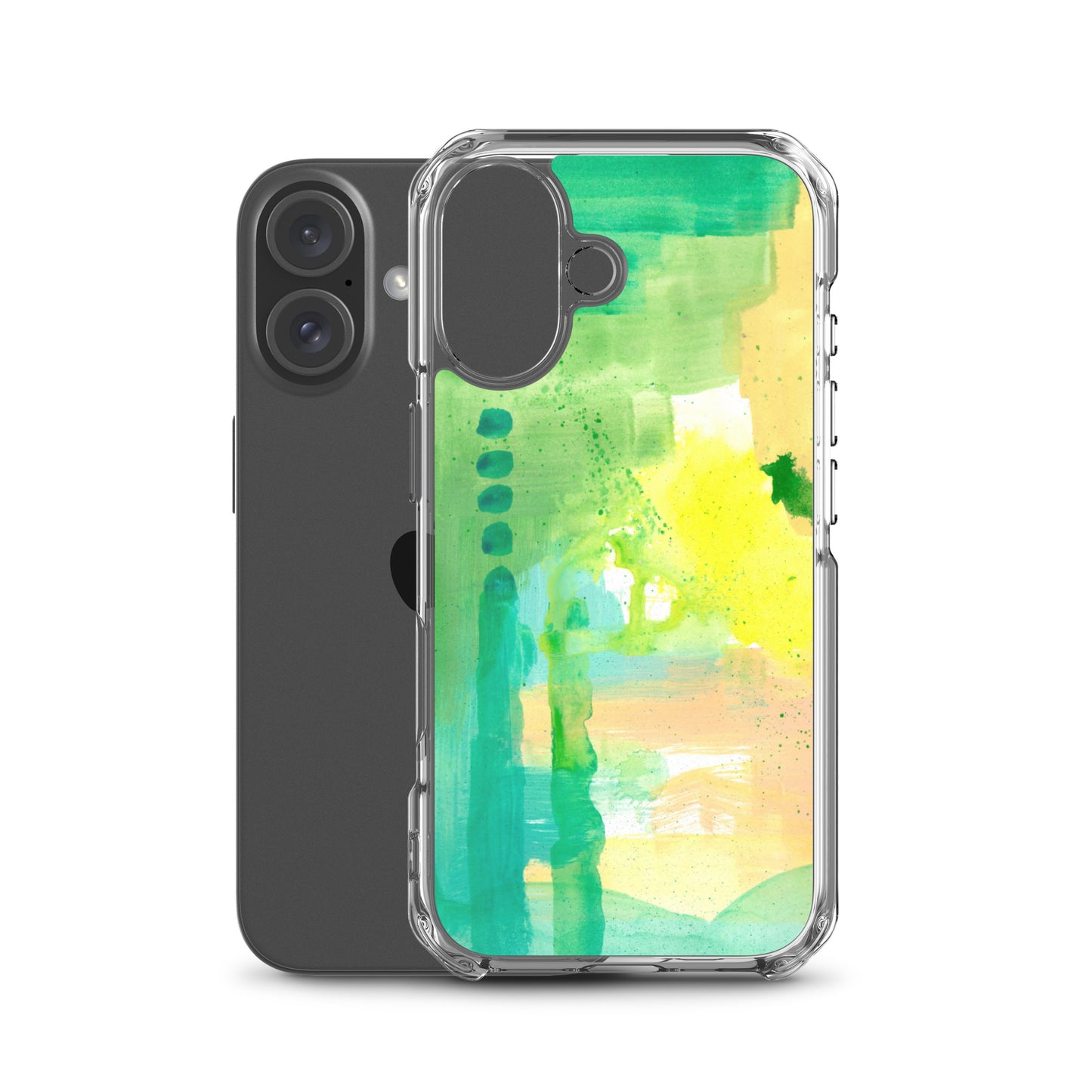 Aqua Abstract Design II Clear Case for iPhone® - Aquamarine Design - Artistic Gifts for Women - Art by Artist Tania Herrera from Aquamarine Design Studio
