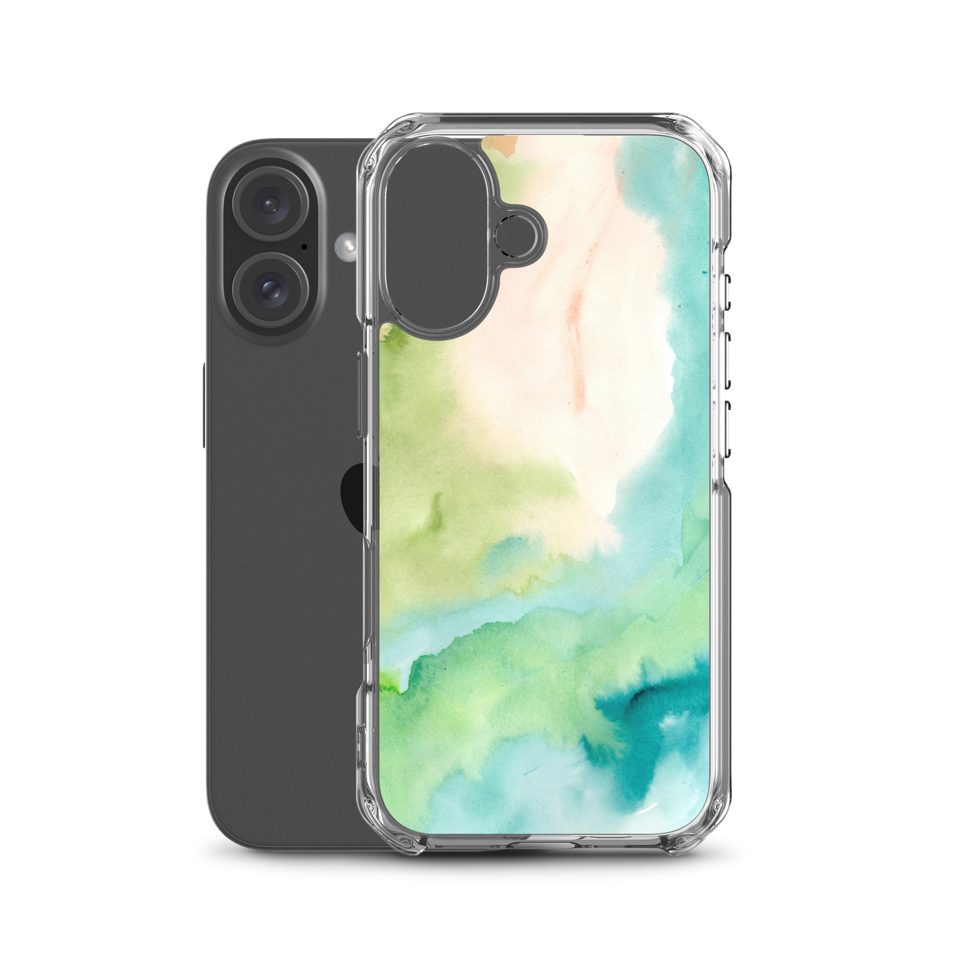 Soft Green Clear Case for iPhone® - Aquamarine Design - Artistic Gifts for Women - Art by Artist Tania Herrera from Aquamarine Design Studio