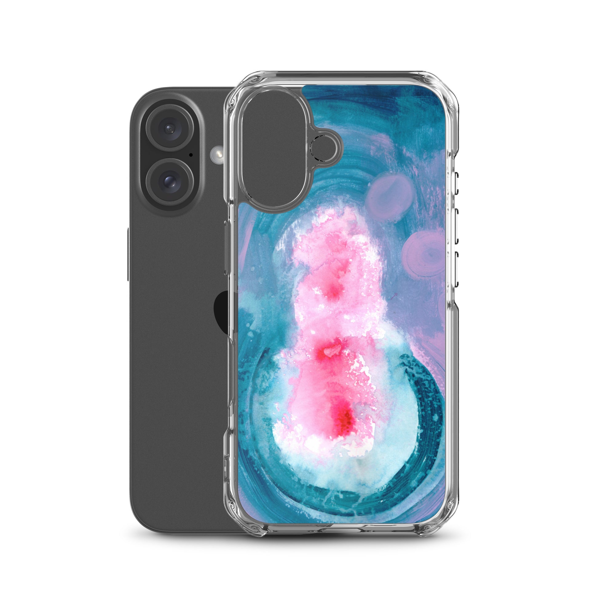 Magical Blue II Clear Case for iPhone® - Aquamarine Design - Artistic Gifts for Women - Art by Artist Tania Herrera from Aquamarine Design Studio