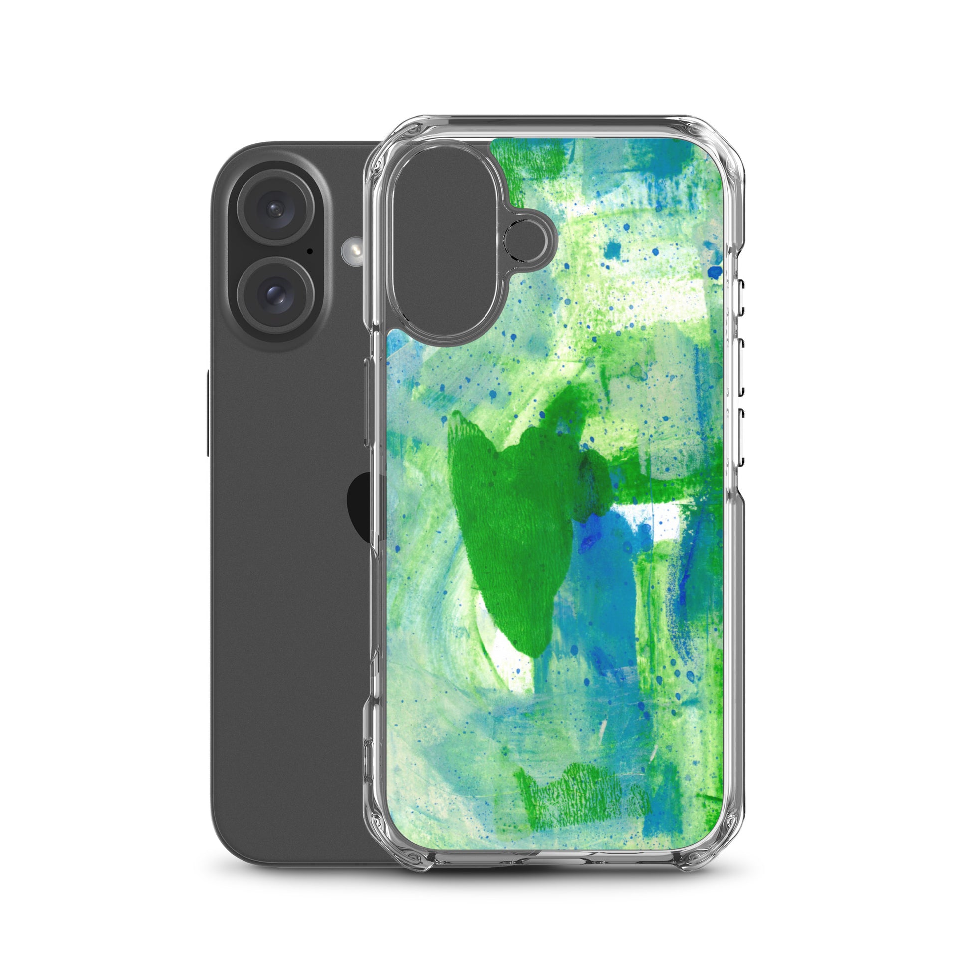 Green Mist Clear Case for iPhone® - Aquamarine Design - Artistic Gifts for Women - Art by Artist Tania Herrera from Aquamarine Design Studio