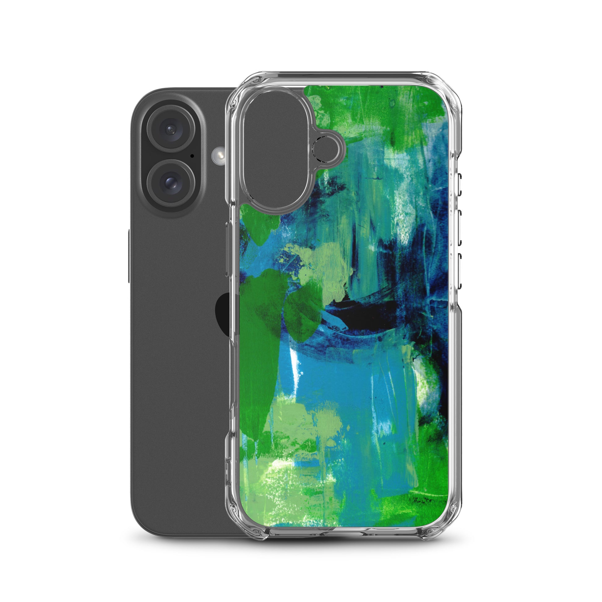 Cool Colors Clear Case for iPhone® - Aquamarine Design - Artistic Gifts for Women - Art by Artist Tania Herrera from Aquamarine Design Studio
