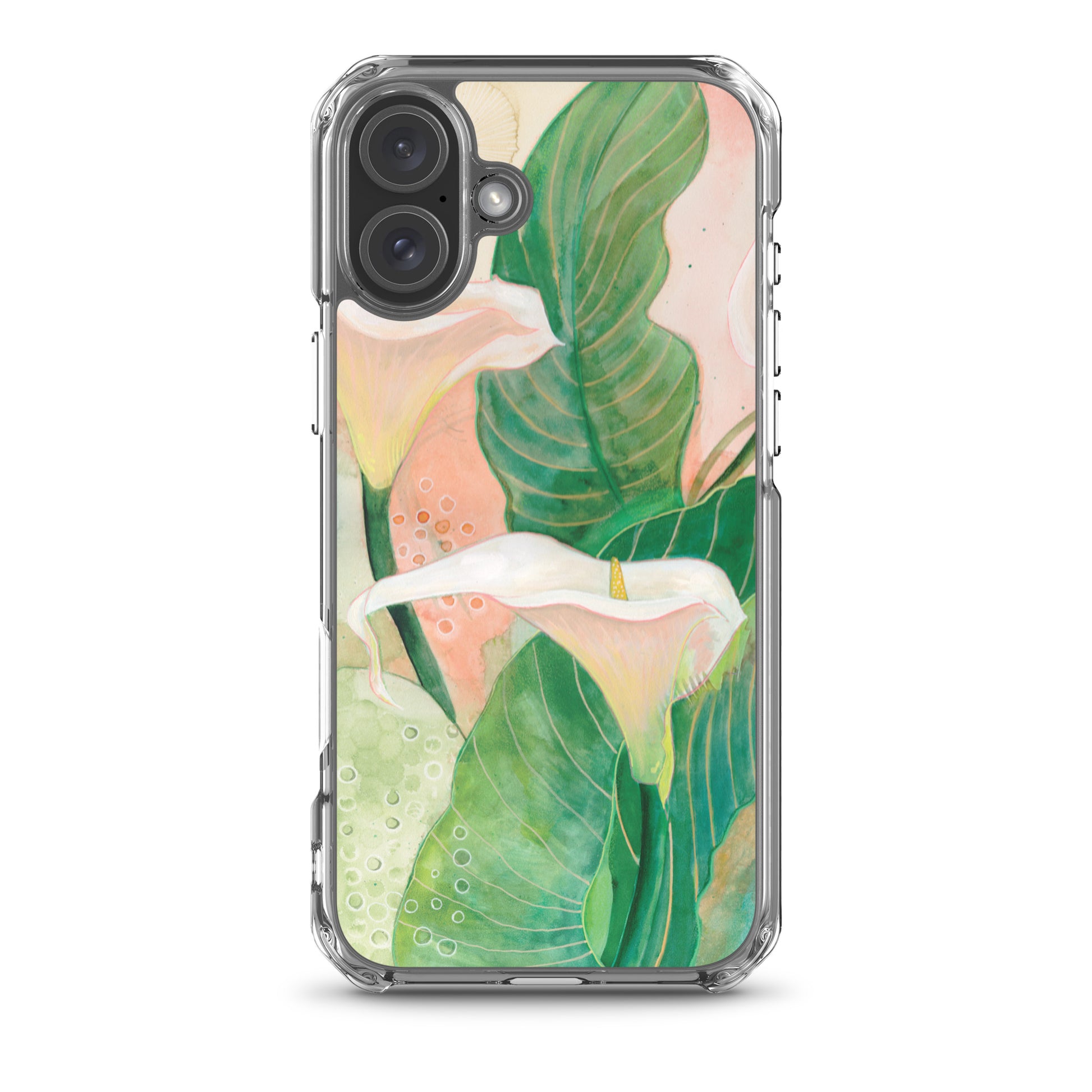 Calla lily Clear Case for iPhone® - Aquamarine Design - Artistic Gifts for Women - Art by Artist Tania Herrera from Aquamarine Design Studio