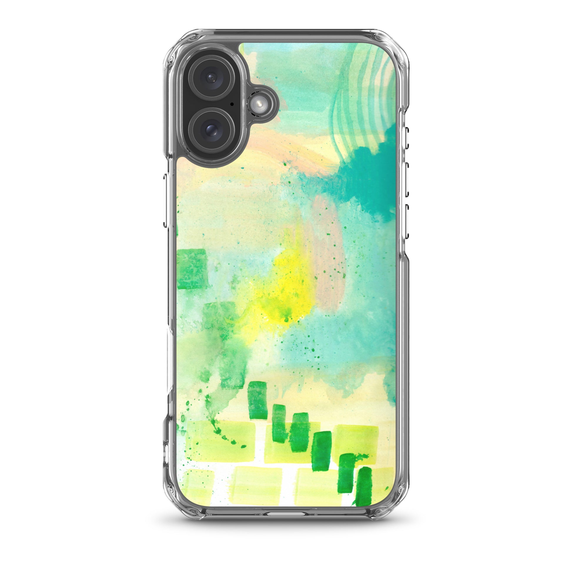 Abstract Aqua Clear Case for iPhone® - Aquamarine Design - Artistic Gifts for Women - Art by Artist Tania Herrera from Aquamarine Design Studio