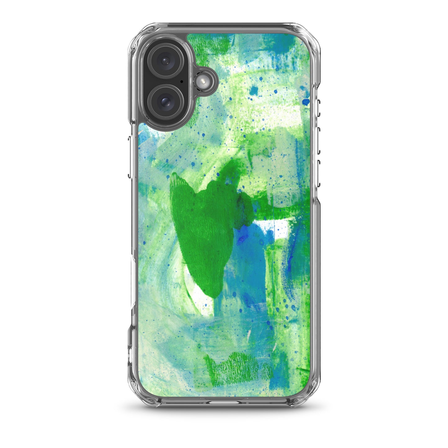 Green Mist Clear Case for iPhone® - Aquamarine Design - Artistic Gifts for Women - Art by Artist Tania Herrera from Aquamarine Design Studio