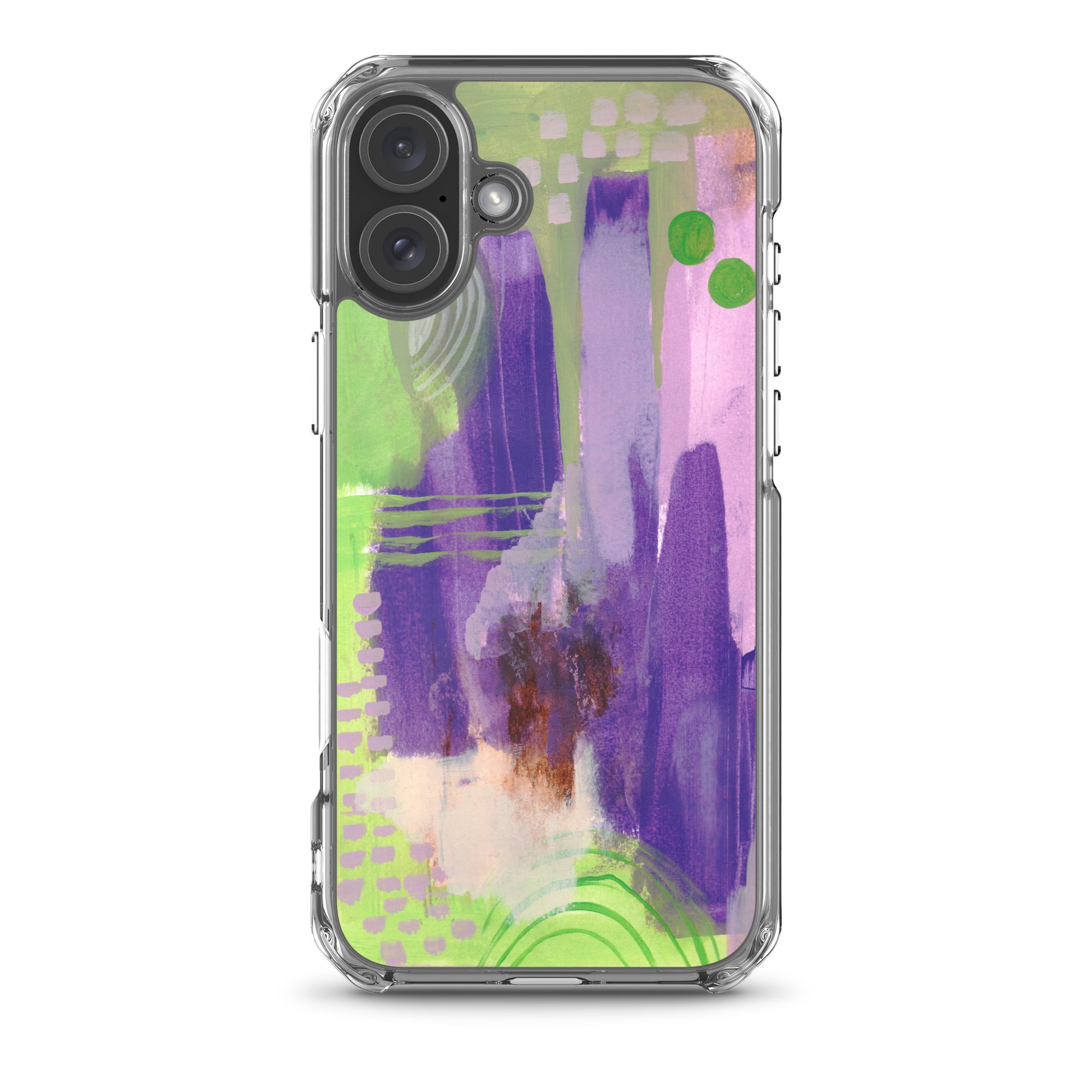 Purple Abstract II Clear Case for iPhone® - Aquamarine Design - Artistic Gifts for Women - Art by Artist Tania Herrera from Aquamarine Design Studio