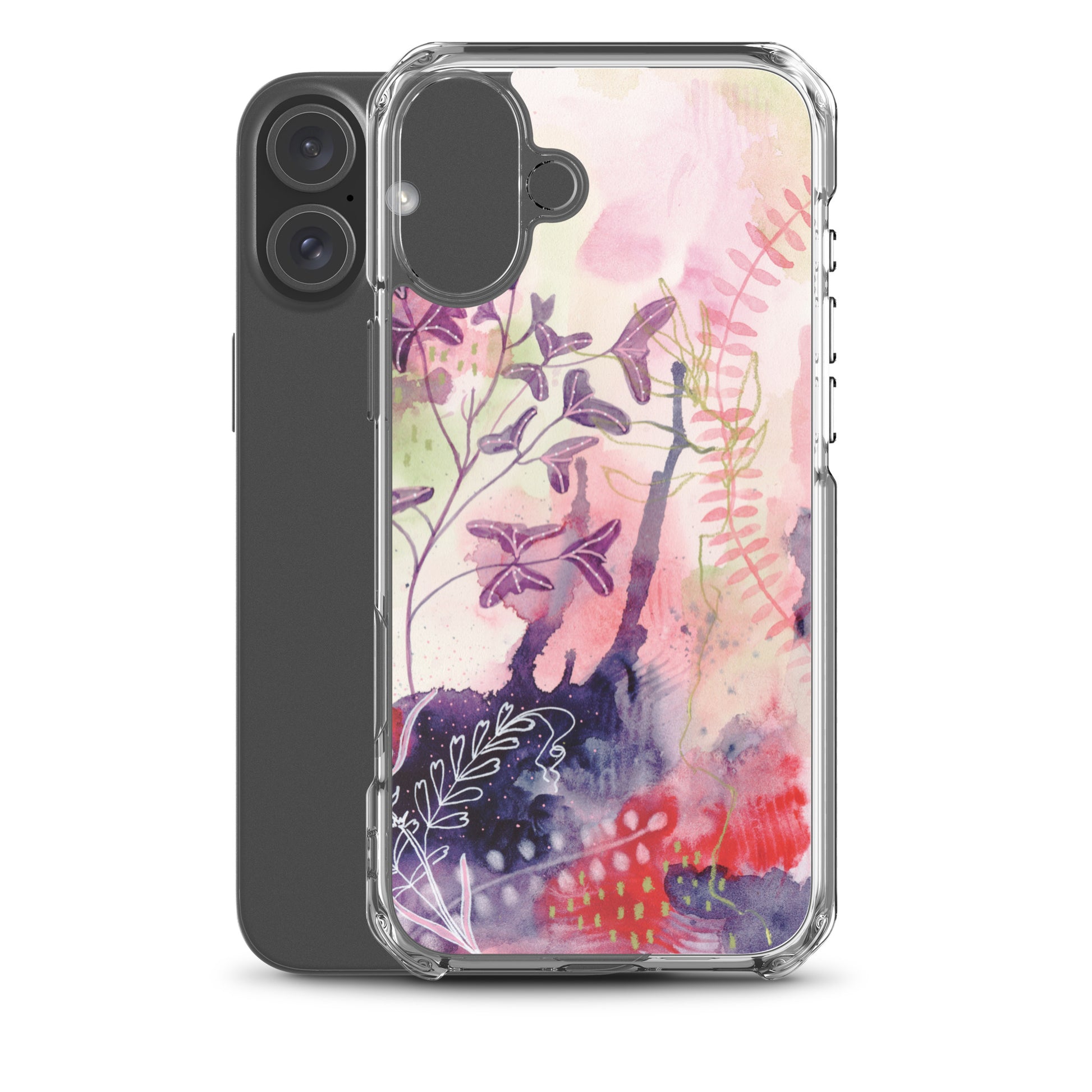 Playful Clear Case for iPhone® - Aquamarine Design - Artistic Gifts for Women - Art by Artist Tania Herrera from Aquamarine Design Studio