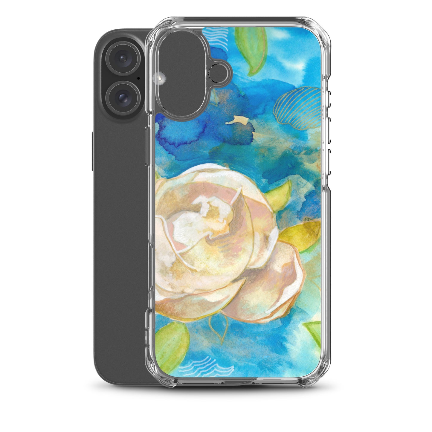 Clear Case for iPhone® - Aquamarine Design - Artistic Gifts for Women - Art by Artist Tania Herrera from Aquamarine Design Studio