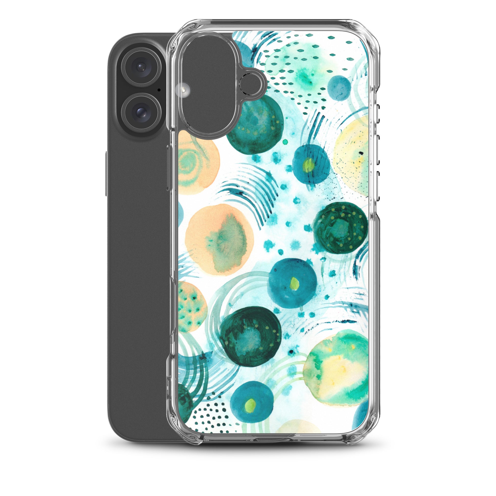 Geometrical Design Clear Case for iPhone® - Aquamarine Design - Artistic Gifts for Women - Art by Artist Tania Herrera from Aquamarine Design Studio