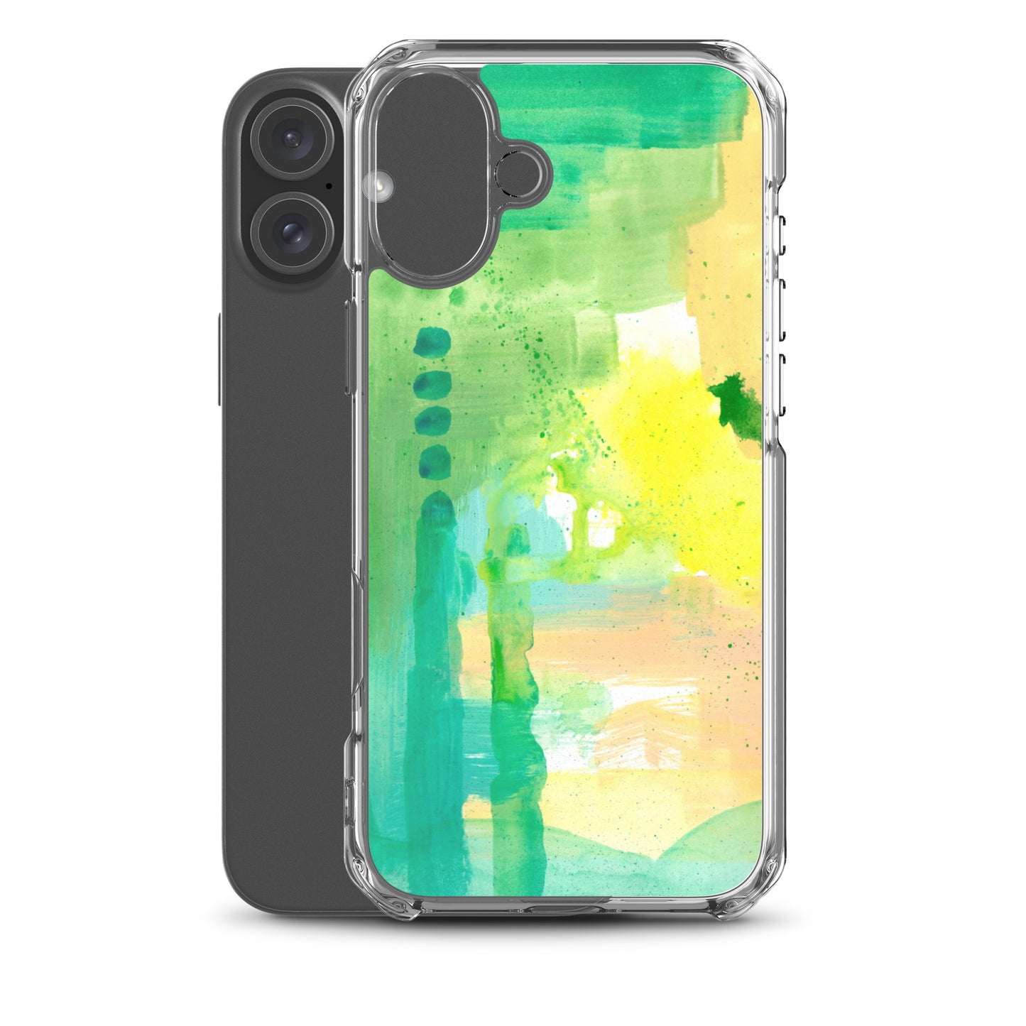 Aqua Abstract Design II Clear Case for iPhone® - Aquamarine Design - Artistic Gifts for Women - Art by Artist Tania Herrera from Aquamarine Design Studio