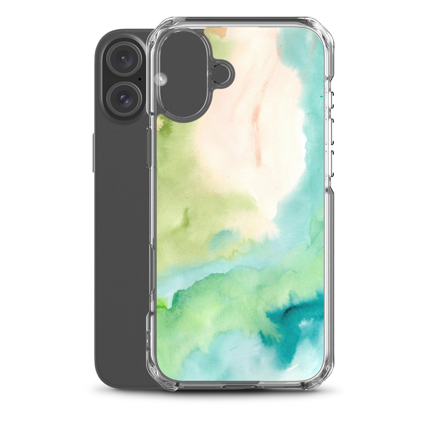 Soft Green Clear Case for iPhone® - Aquamarine Design - Artistic Gifts for Women - Art by Artist Tania Herrera from Aquamarine Design Studio