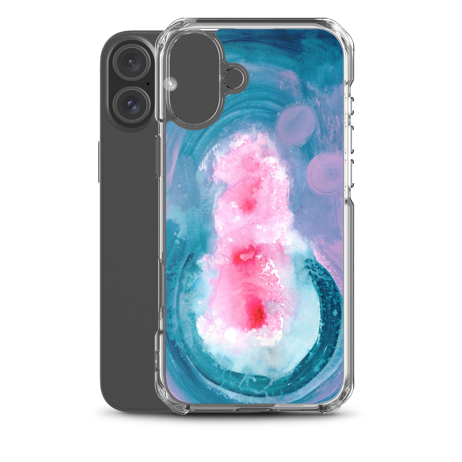 Magical Blue II Clear Case for iPhone® - Aquamarine Design - Artistic Gifts for Women - Art by Artist Tania Herrera from Aquamarine Design Studio