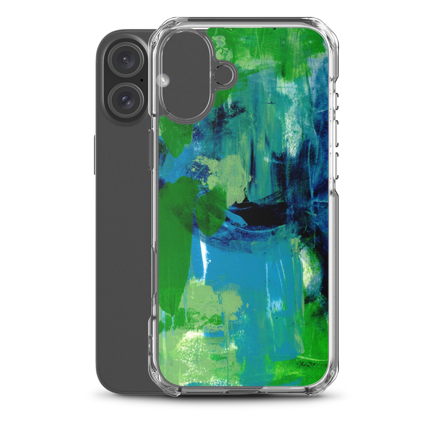 Cool Colors Clear Case for iPhone® - Aquamarine Design - Artistic Gifts for Women - Art by Artist Tania Herrera from Aquamarine Design Studio
