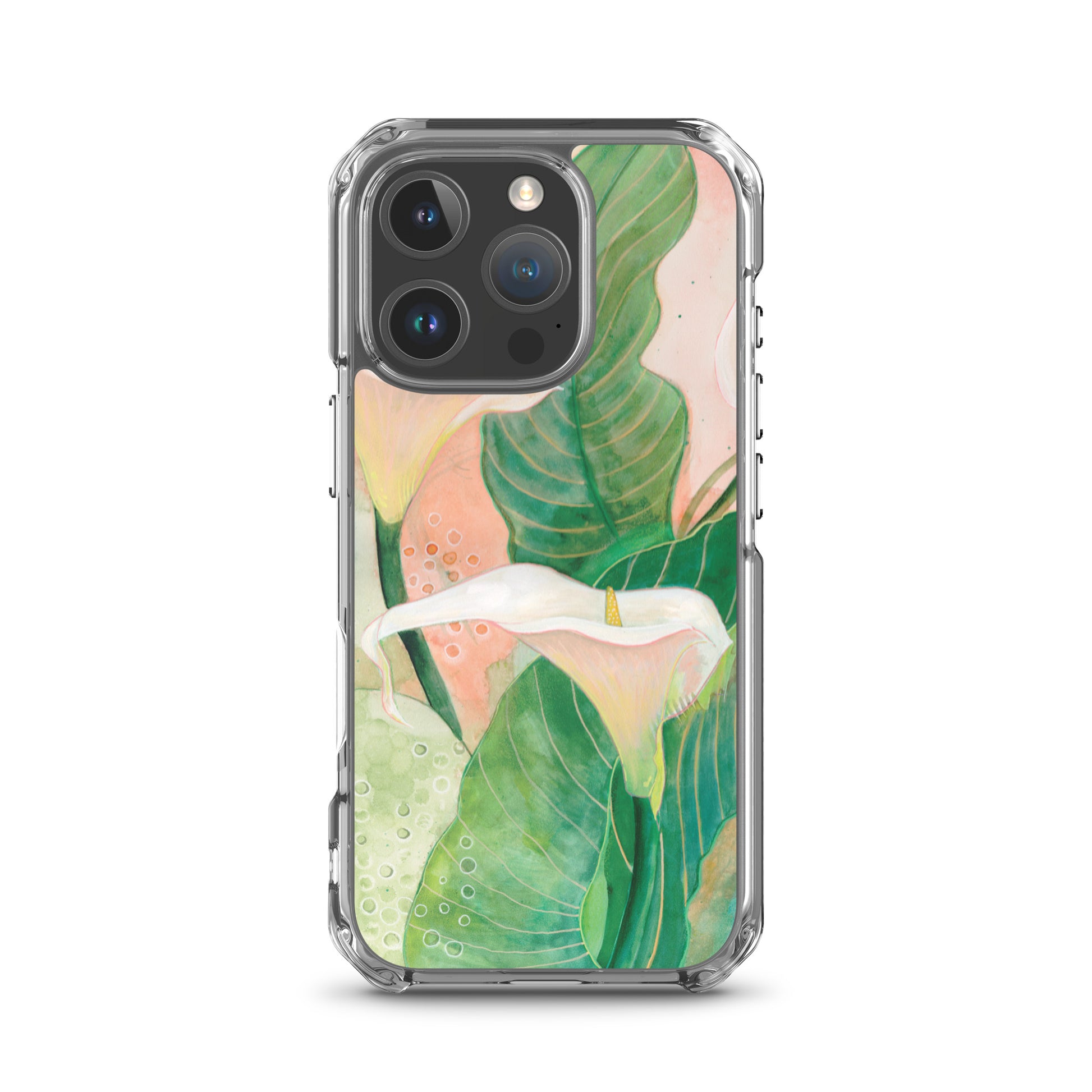 Calla lily Clear Case for iPhone® - Aquamarine Design - Artistic Gifts for Women - Art by Artist Tania Herrera from Aquamarine Design Studio