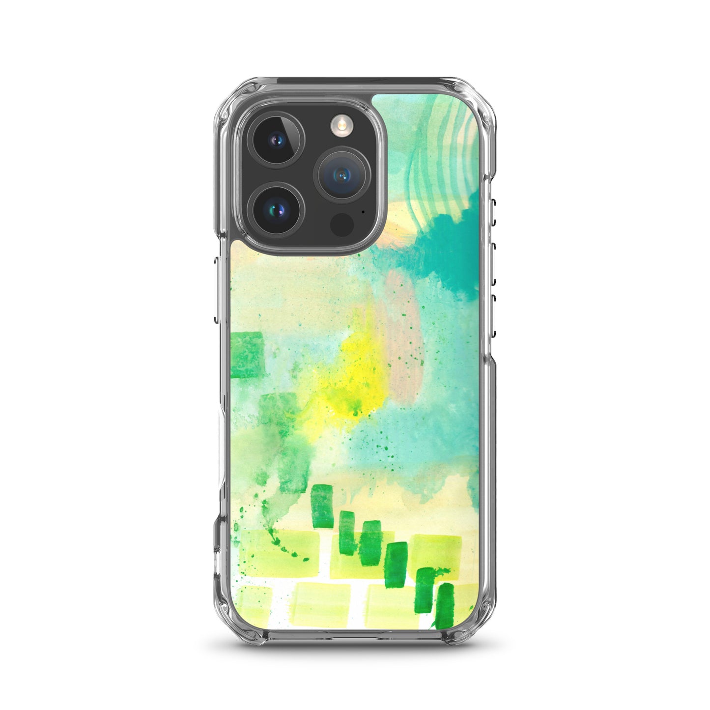 Abstract Aqua Clear Case for iPhone® - Aquamarine Design - Artistic Gifts for Women - Art by Artist Tania Herrera from Aquamarine Design Studio