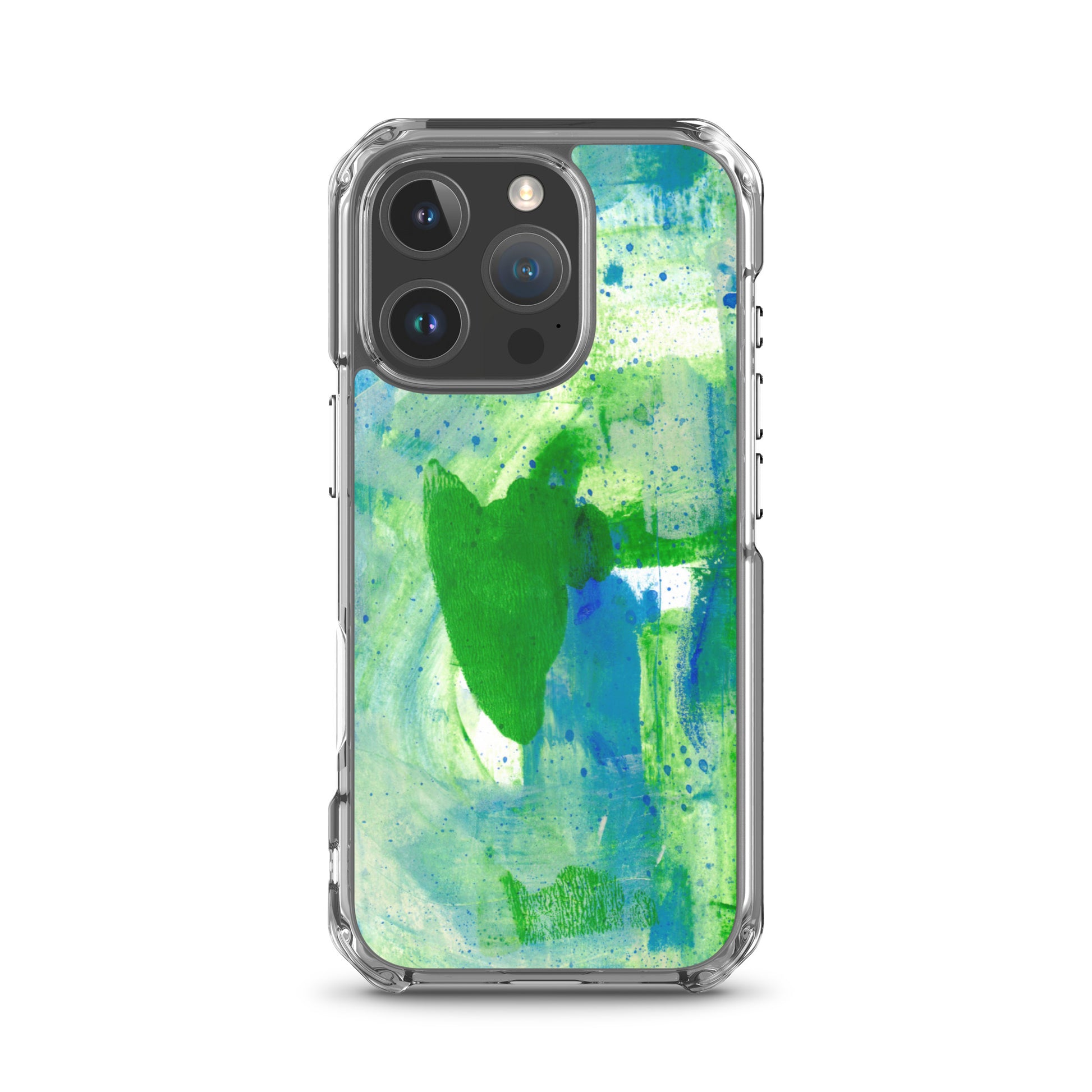Green Mist Clear Case for iPhone® - Aquamarine Design - Artistic Gifts for Women - Art by Artist Tania Herrera from Aquamarine Design Studio