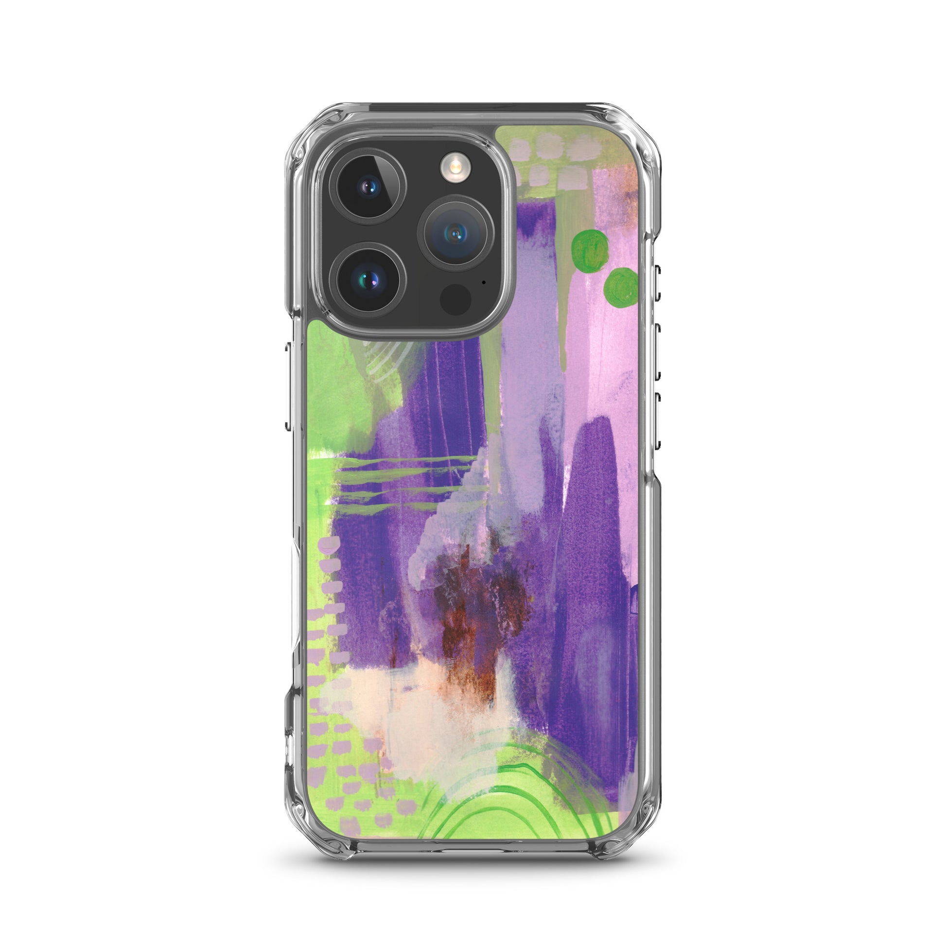 Purple Abstract II Clear Case for iPhone® - Aquamarine Design - Artistic Gifts for Women - Art by Artist Tania Herrera from Aquamarine Design Studio