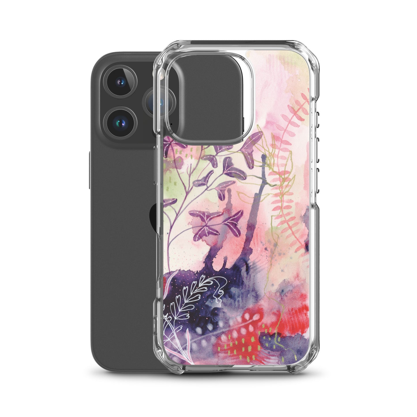 Playful Clear Case for iPhone® - Aquamarine Design - Artistic Gifts for Women - Art by Artist Tania Herrera from Aquamarine Design Studio