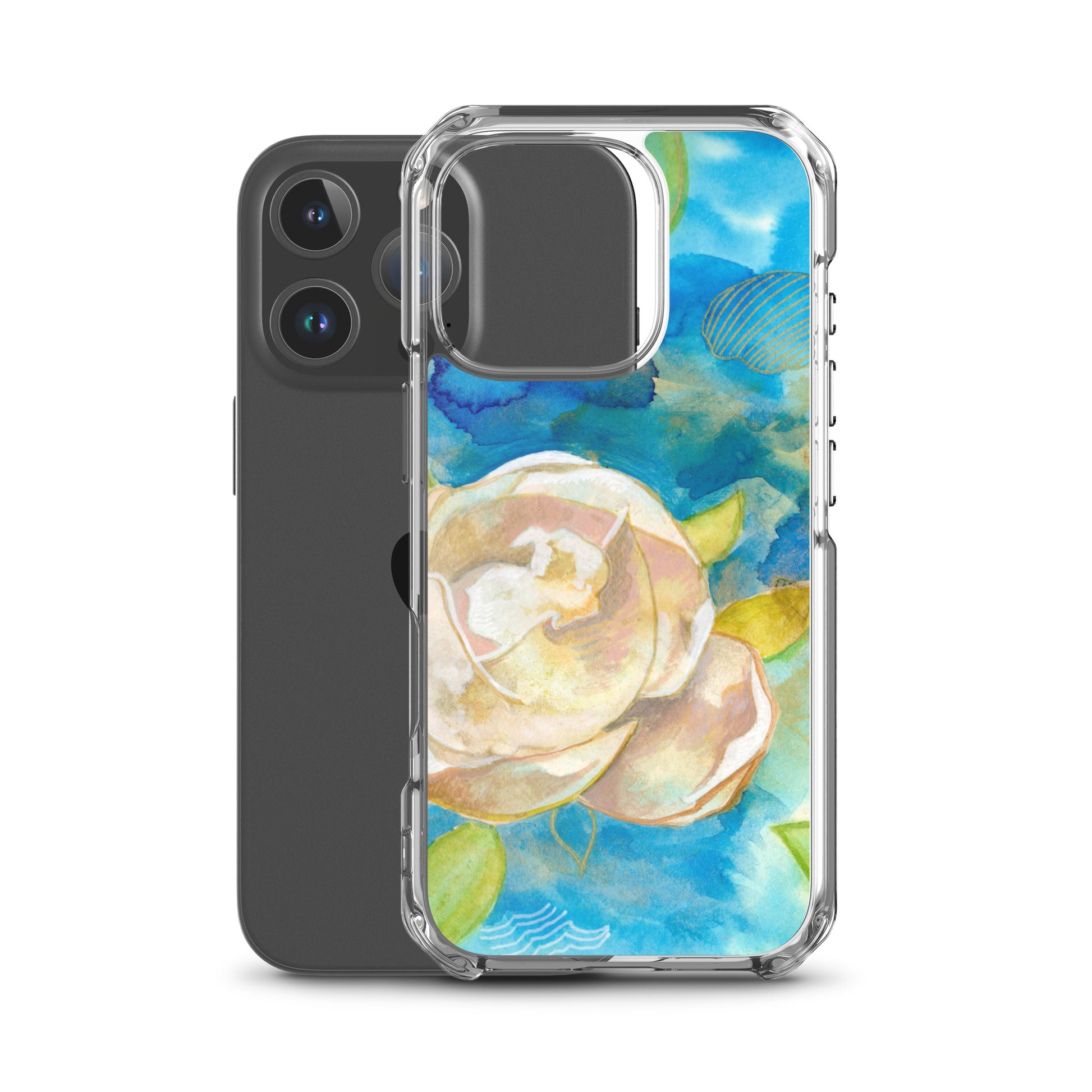 Clear Case for iPhone® - Aquamarine Design - Artistic Gifts for Women - Art by Artist Tania Herrera from Aquamarine Design Studio