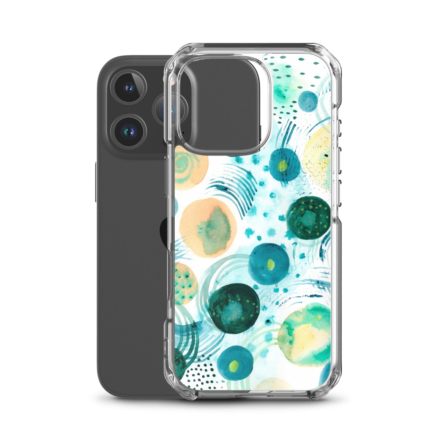 Geometrical Design Clear Case for iPhone® - Aquamarine Design - Artistic Gifts for Women - Art by Artist Tania Herrera from Aquamarine Design Studio