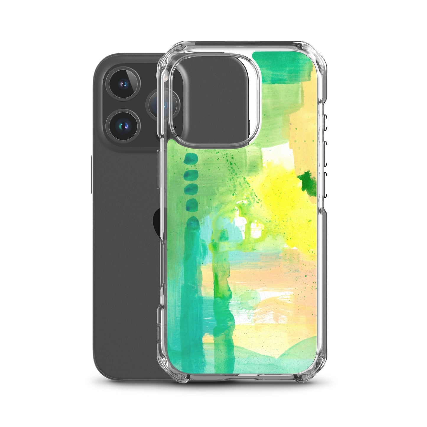Aqua Abstract Design II Clear Case for iPhone® - Aquamarine Design - Artistic Gifts for Women - Art by Artist Tania Herrera from Aquamarine Design Studio