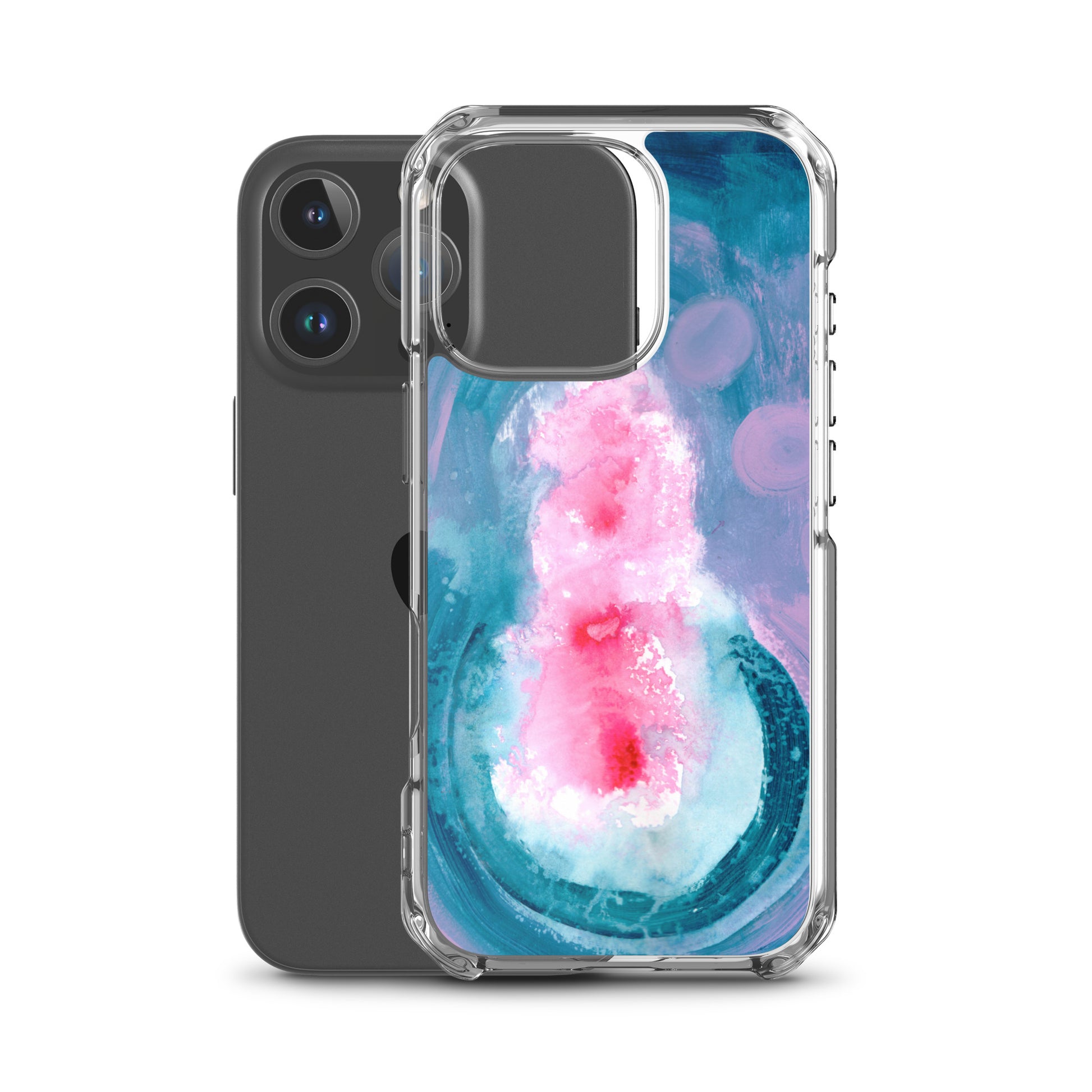 Magical Blue II Clear Case for iPhone® - Aquamarine Design - Artistic Gifts for Women - Art by Artist Tania Herrera from Aquamarine Design Studio