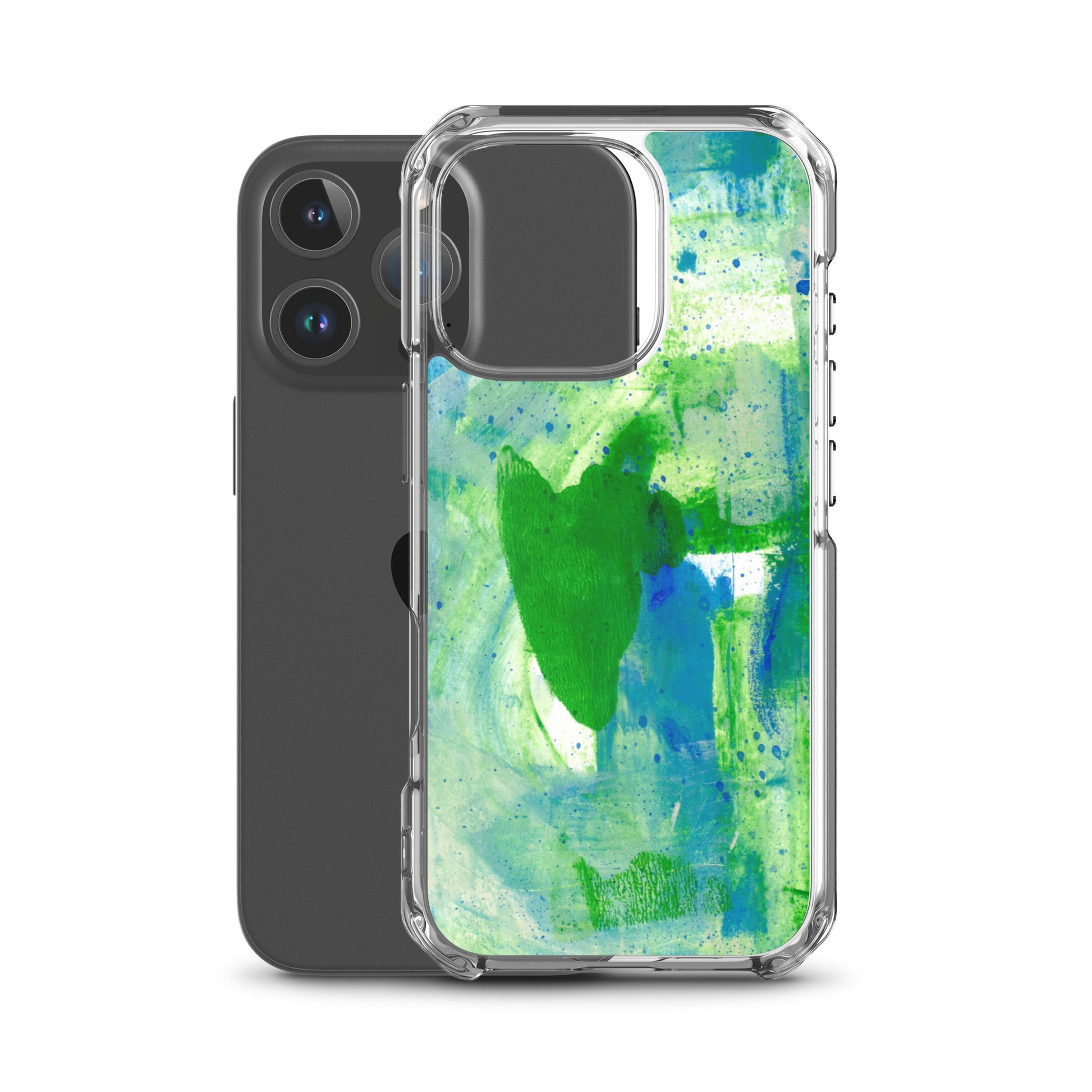 Green Mist Clear Case for iPhone® - Aquamarine Design - Artistic Gifts for Women - Art by Artist Tania Herrera from Aquamarine Design Studio